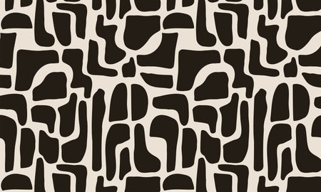 Premium Wallpaper Wall Mural - Modern Black Stone Composition