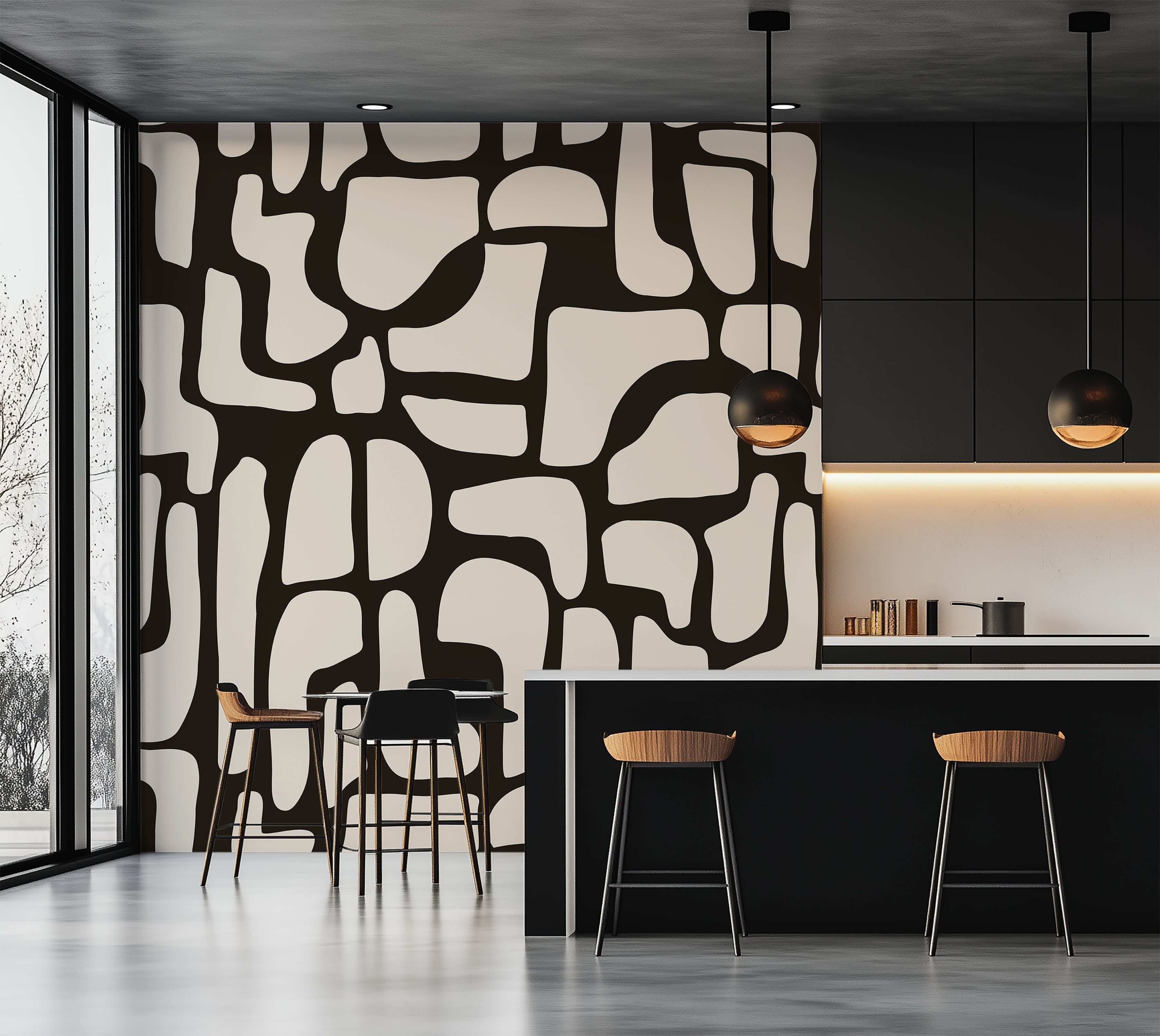 Premium Wallpaper Wall Mural - Modern Stone Puzzle