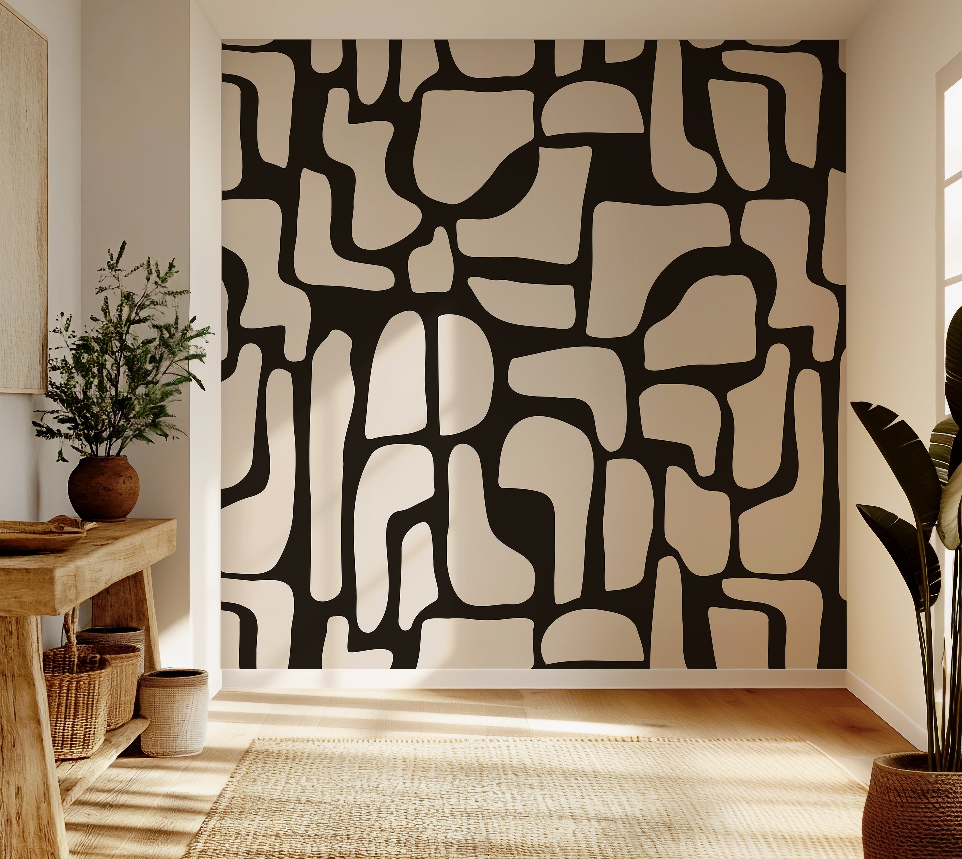 Premium Wallpaper Wall Mural - Modern Stone Puzzle