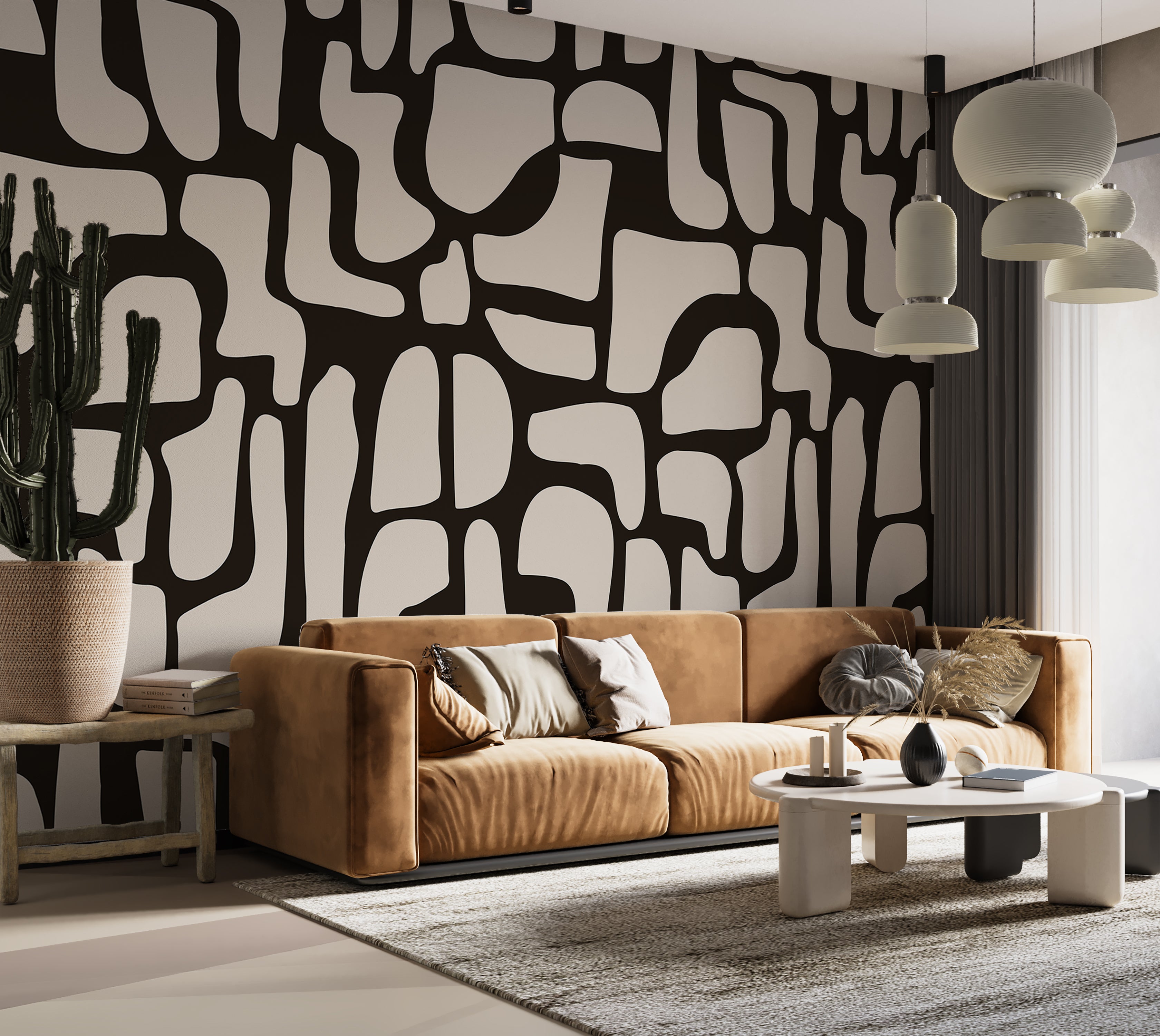 Premium Wallpaper Wall Mural - Modern Stone Puzzle