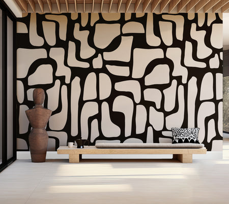 Premium Wallpaper Wall Mural - Modern Stone Puzzle