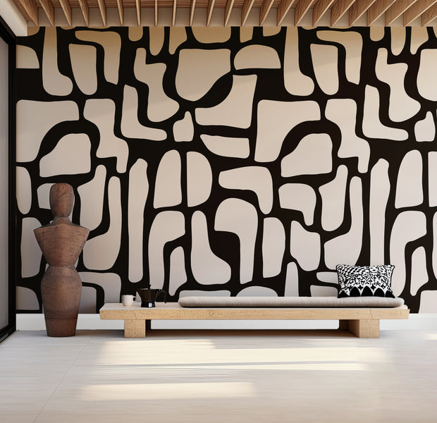 Premium Wallpaper Wall Mural - Modern Stone Puzzle