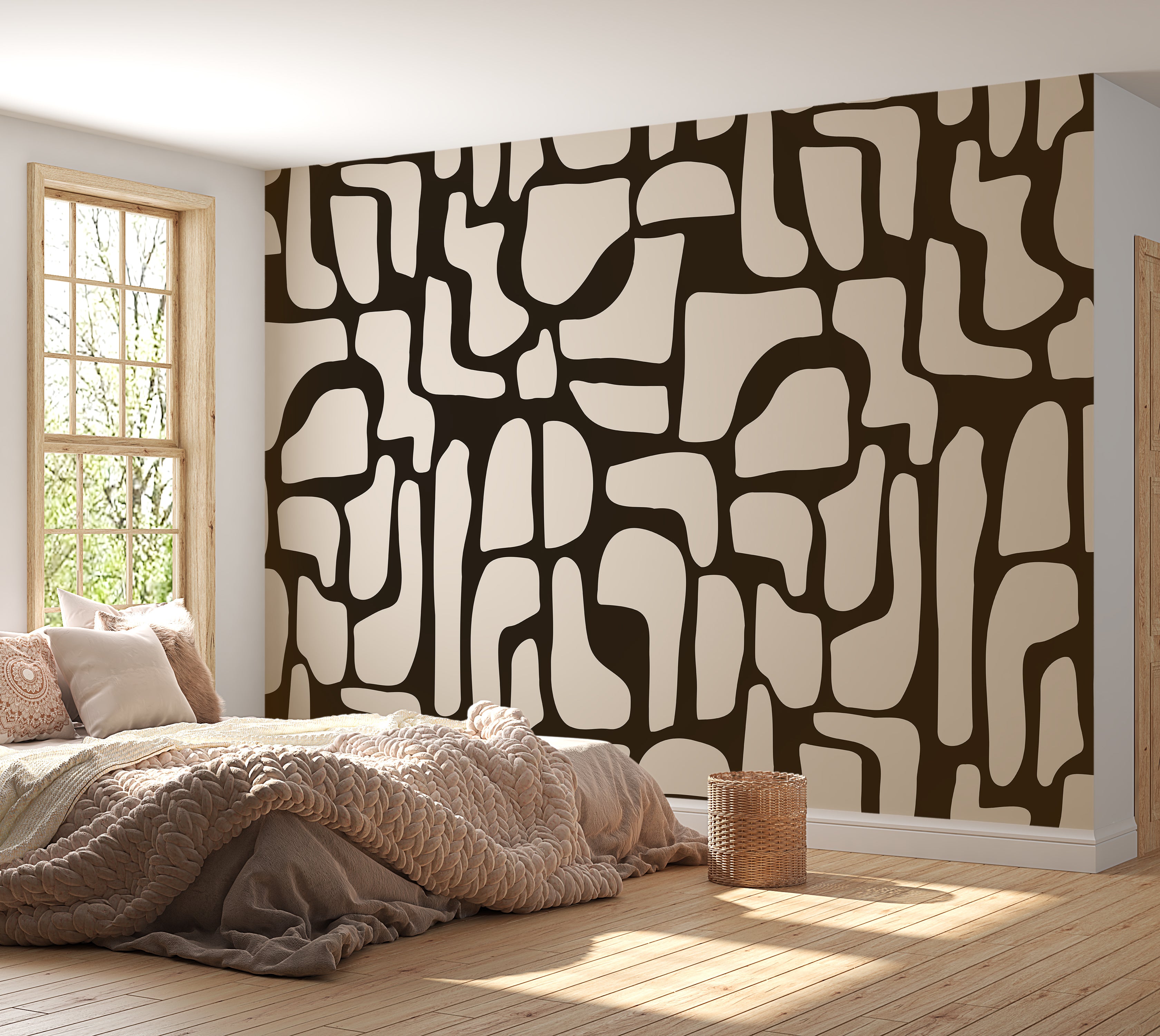 Premium Wallpaper Wall Mural - Modern Stone Puzzle