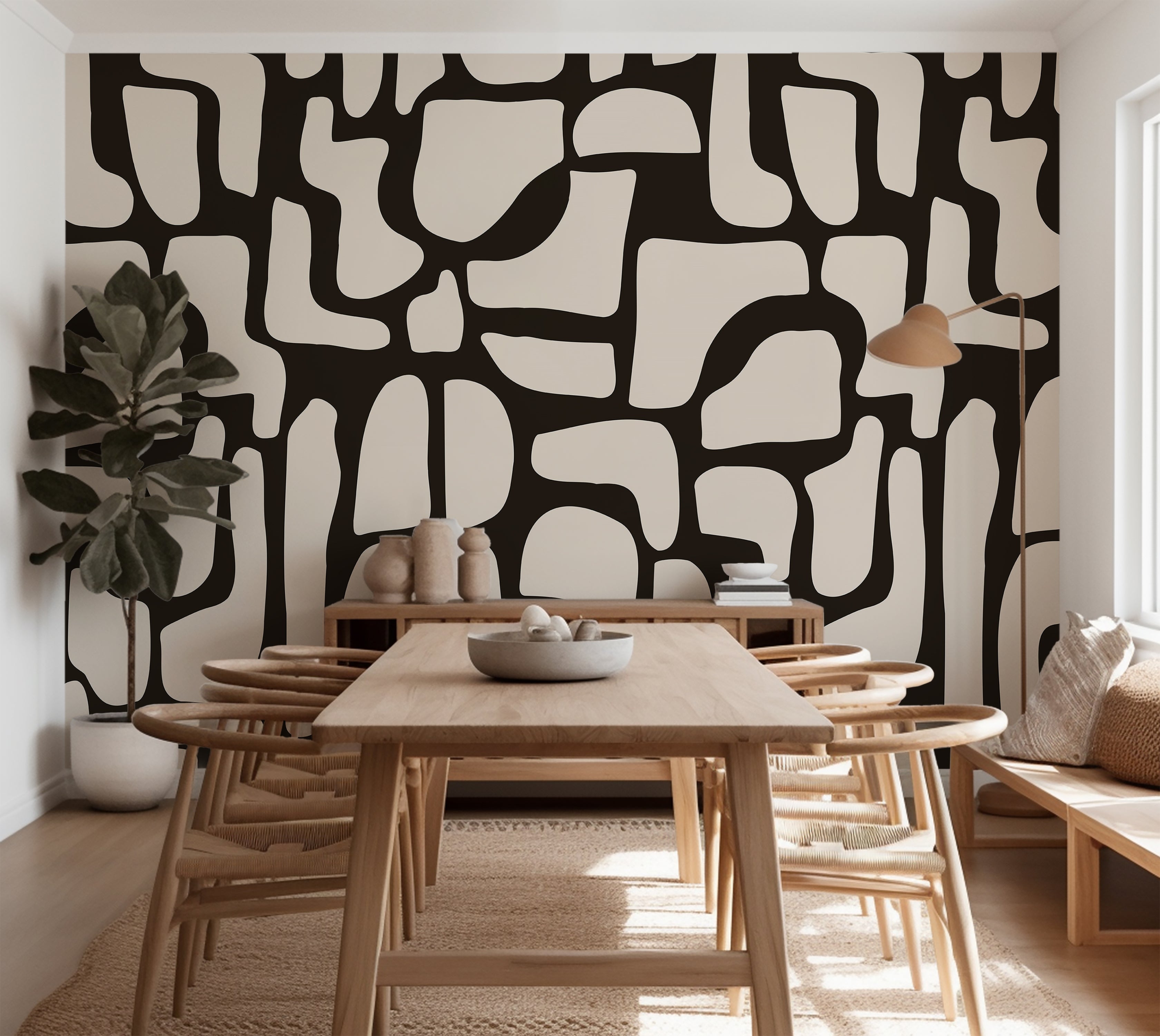 Premium Wallpaper Wall Mural - Modern Stone Puzzle