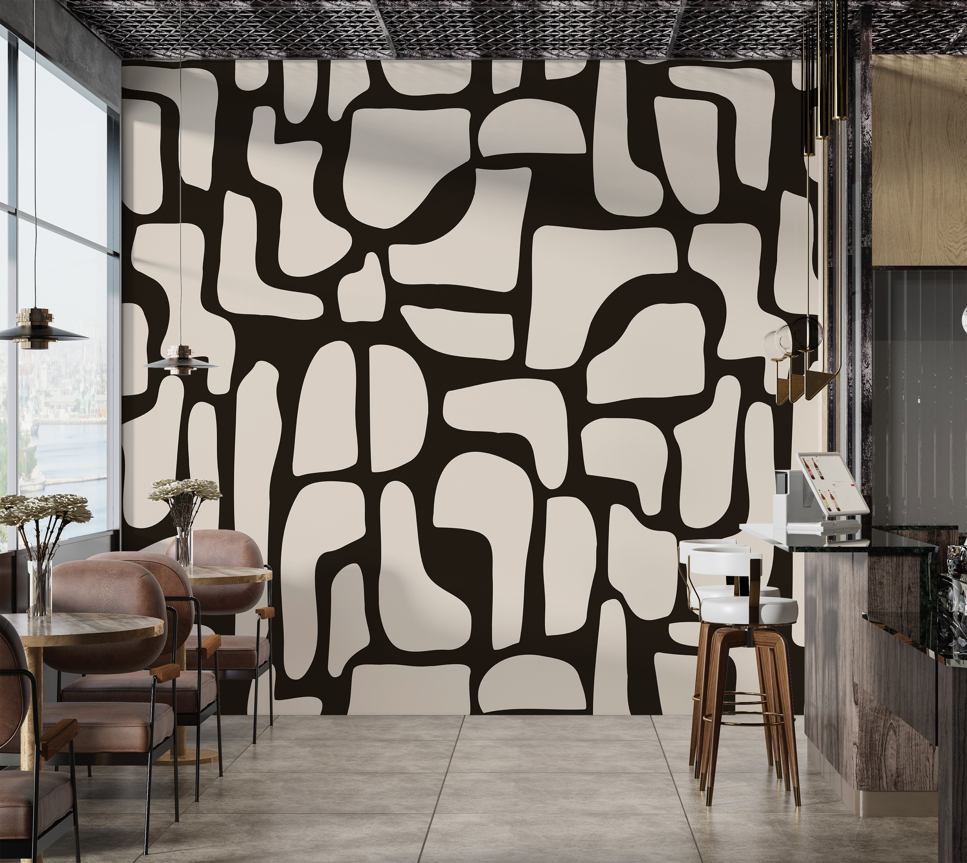 Premium Wallpaper Wall Mural - Modern Stone Puzzle