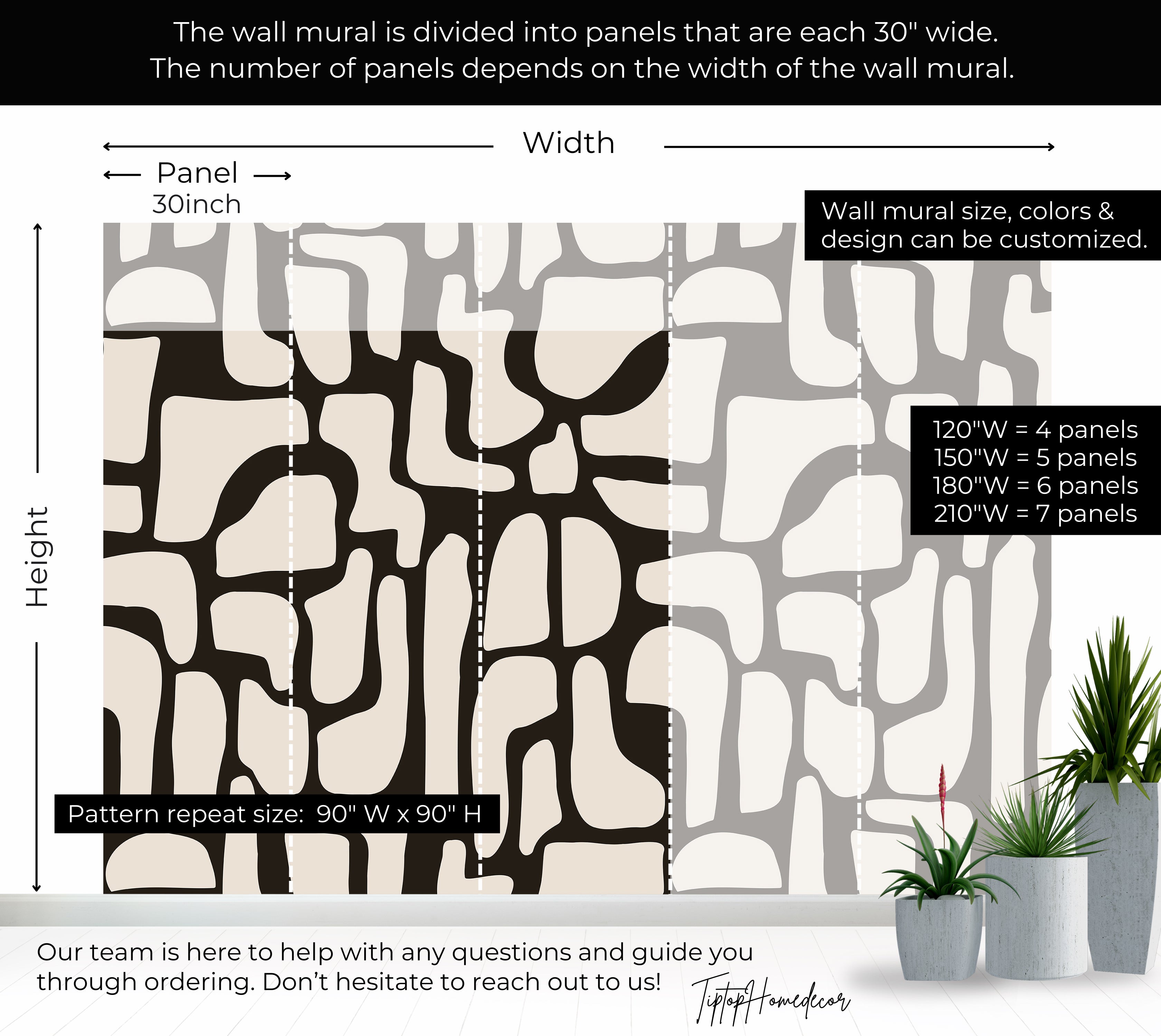 Premium Wallpaper Wall Mural - Modern Stone Puzzle