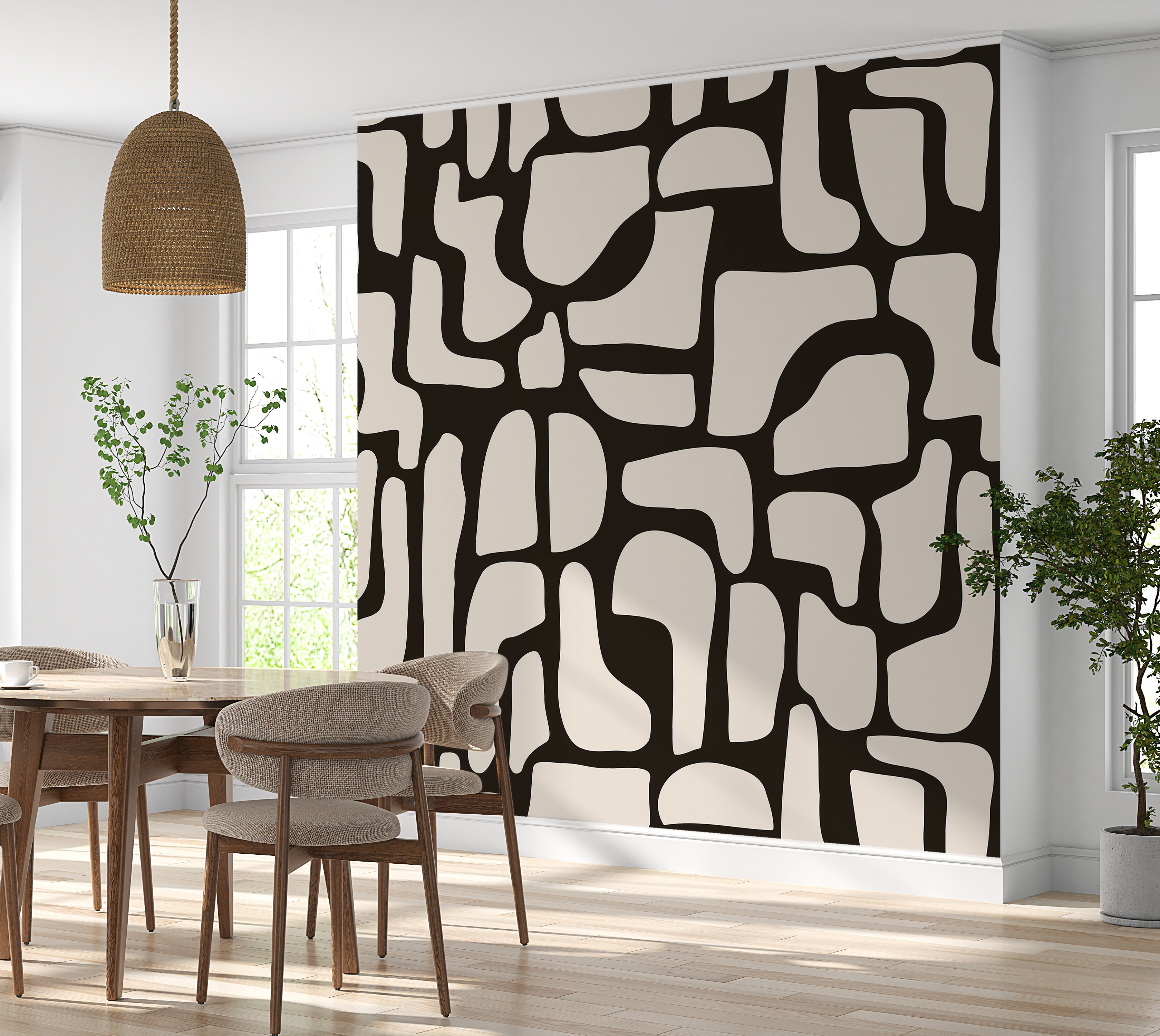 Premium Wallpaper Wall Mural - Modern Stone Puzzle