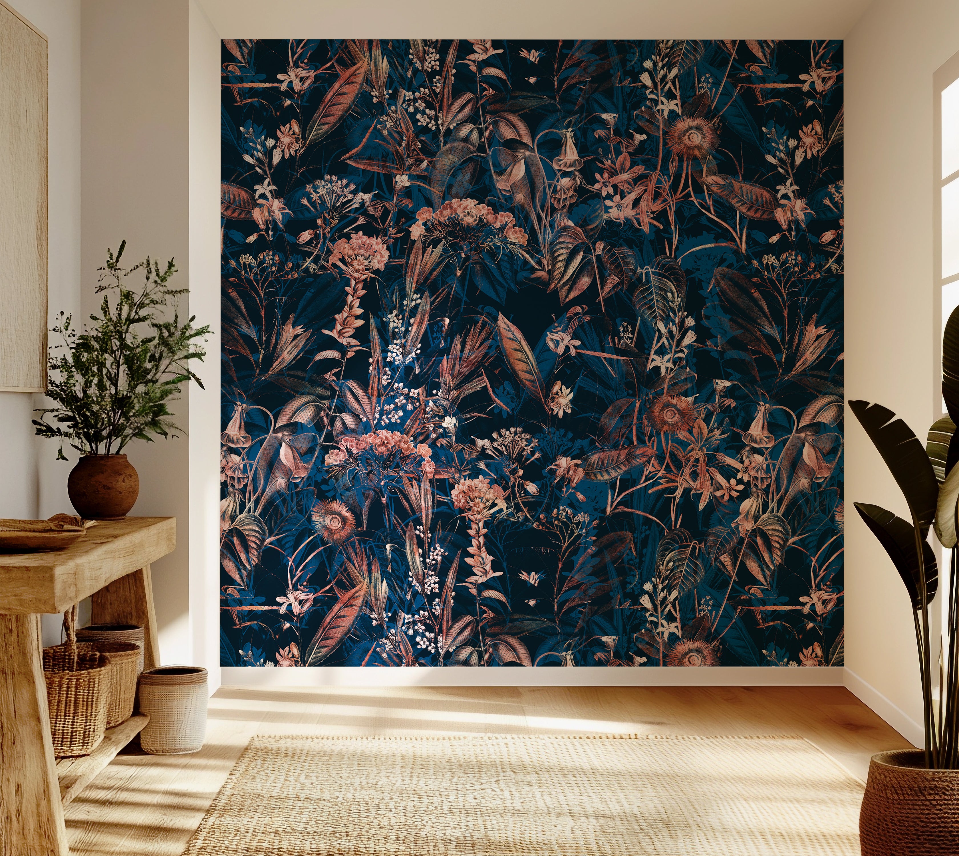 Premium Wallpaper Wall Mural - Midnight Botanical Garden