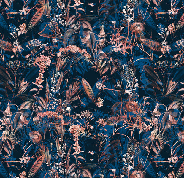 Premium Wallpaper Wall Mural - Midnight Botanical Garden