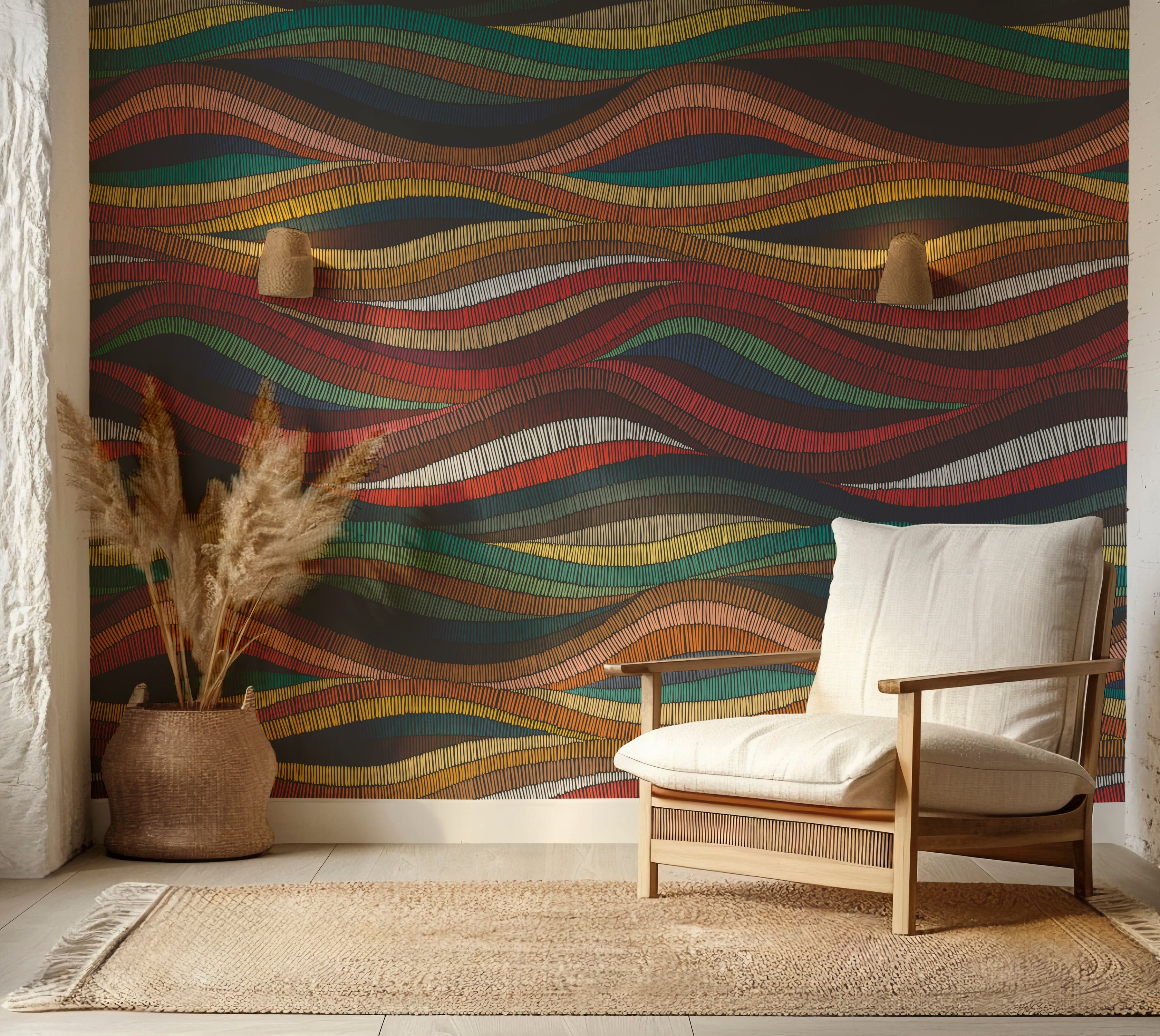 Premium Wallpaper Wall Mural - Abstract Botanical Leaves