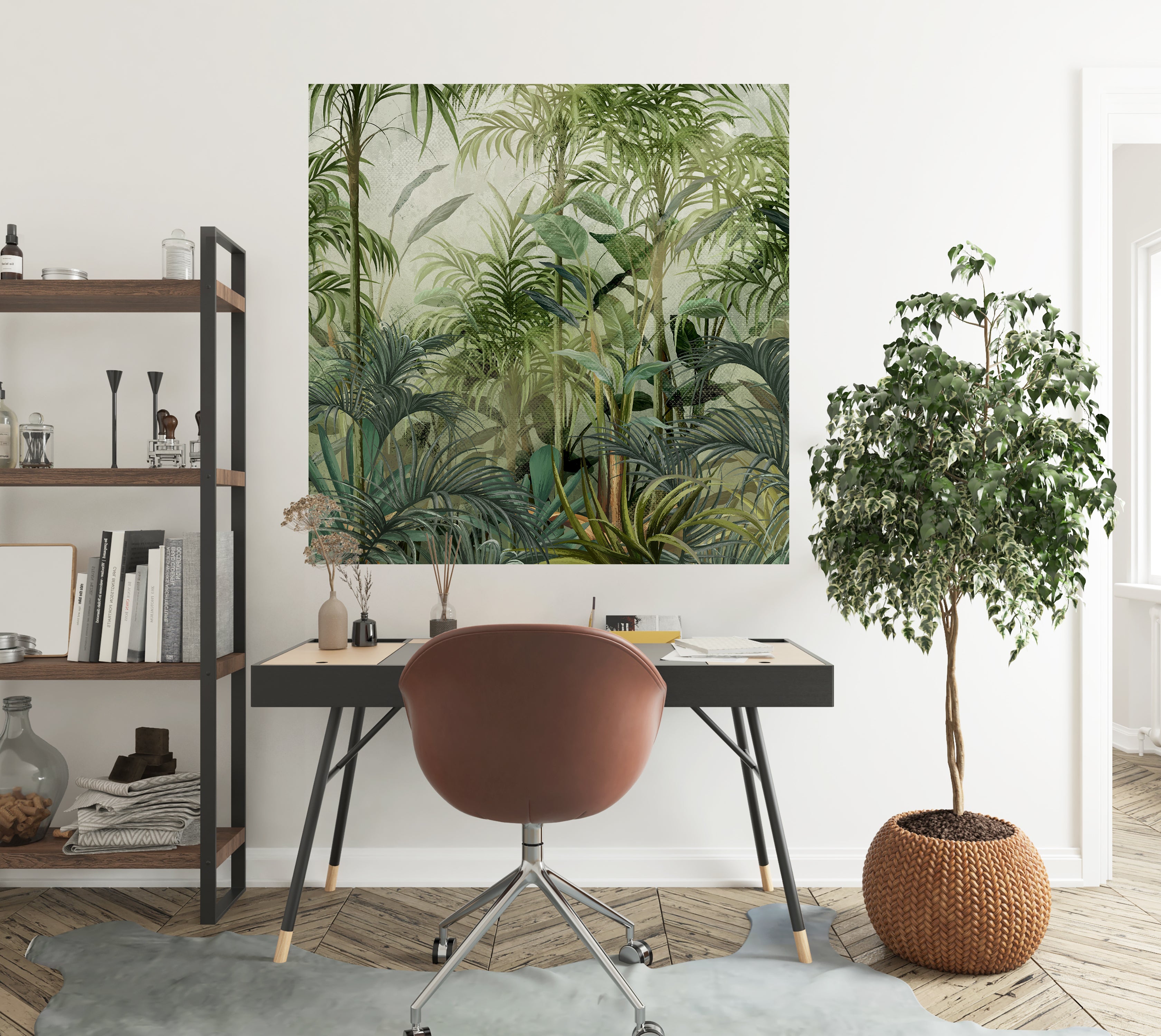 Premium Wallpaper Wall Mural - Green Tropical Jungle