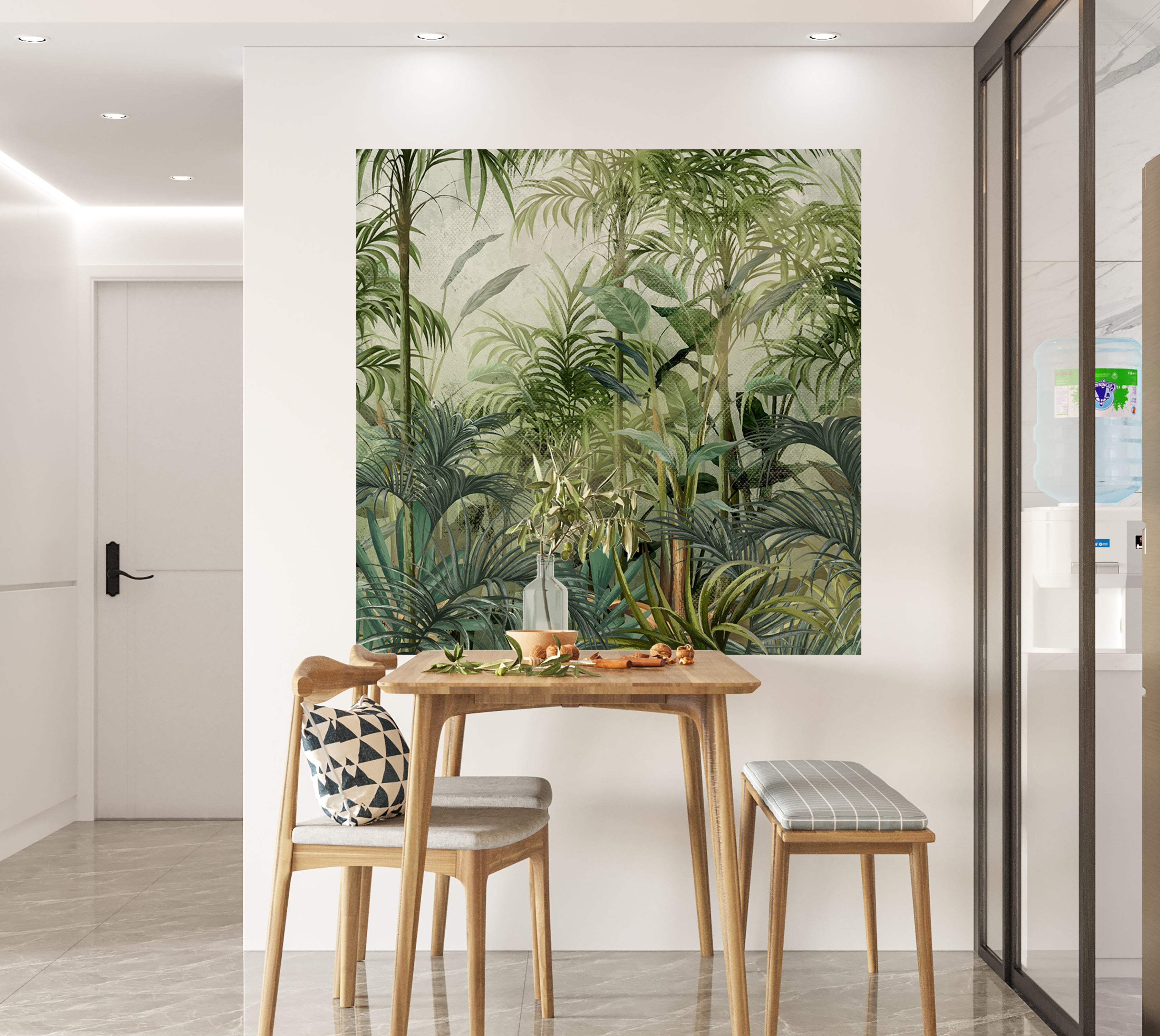 Premium Wallpaper Wall Mural - Green Tropical Jungle