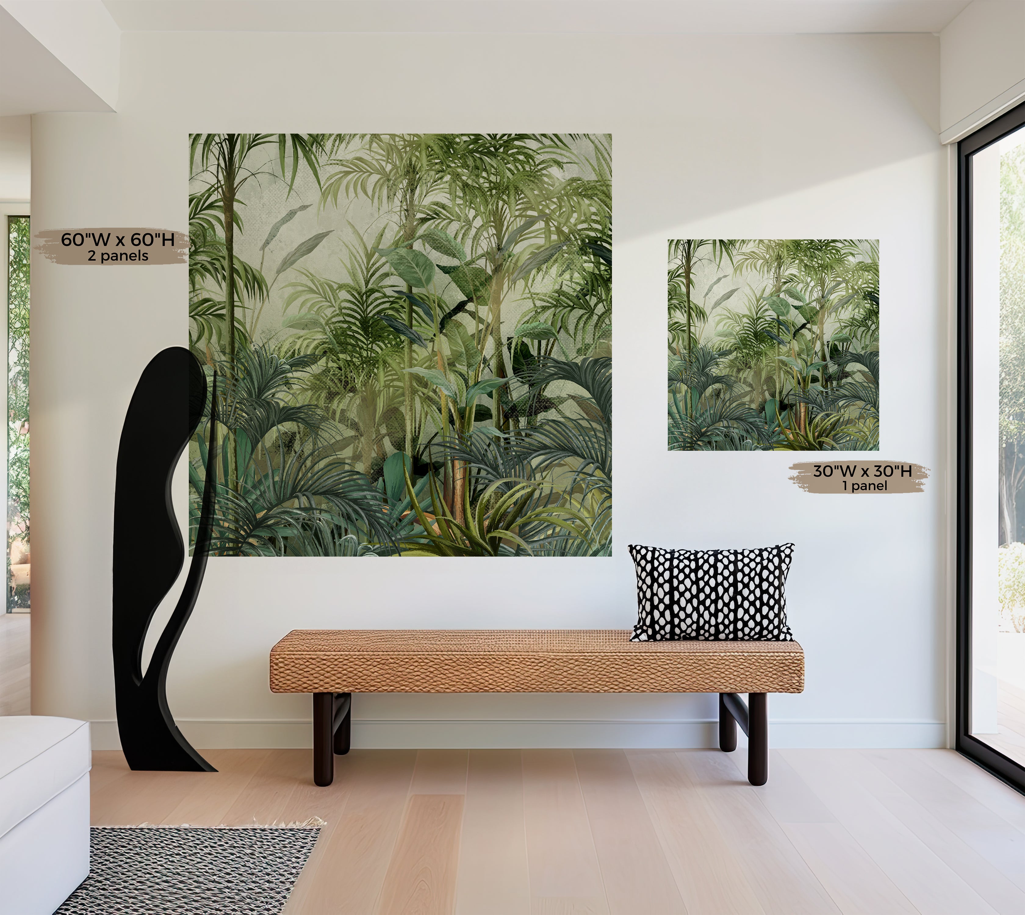 Premium Wallpaper Wall Mural - Green Tropical Jungle