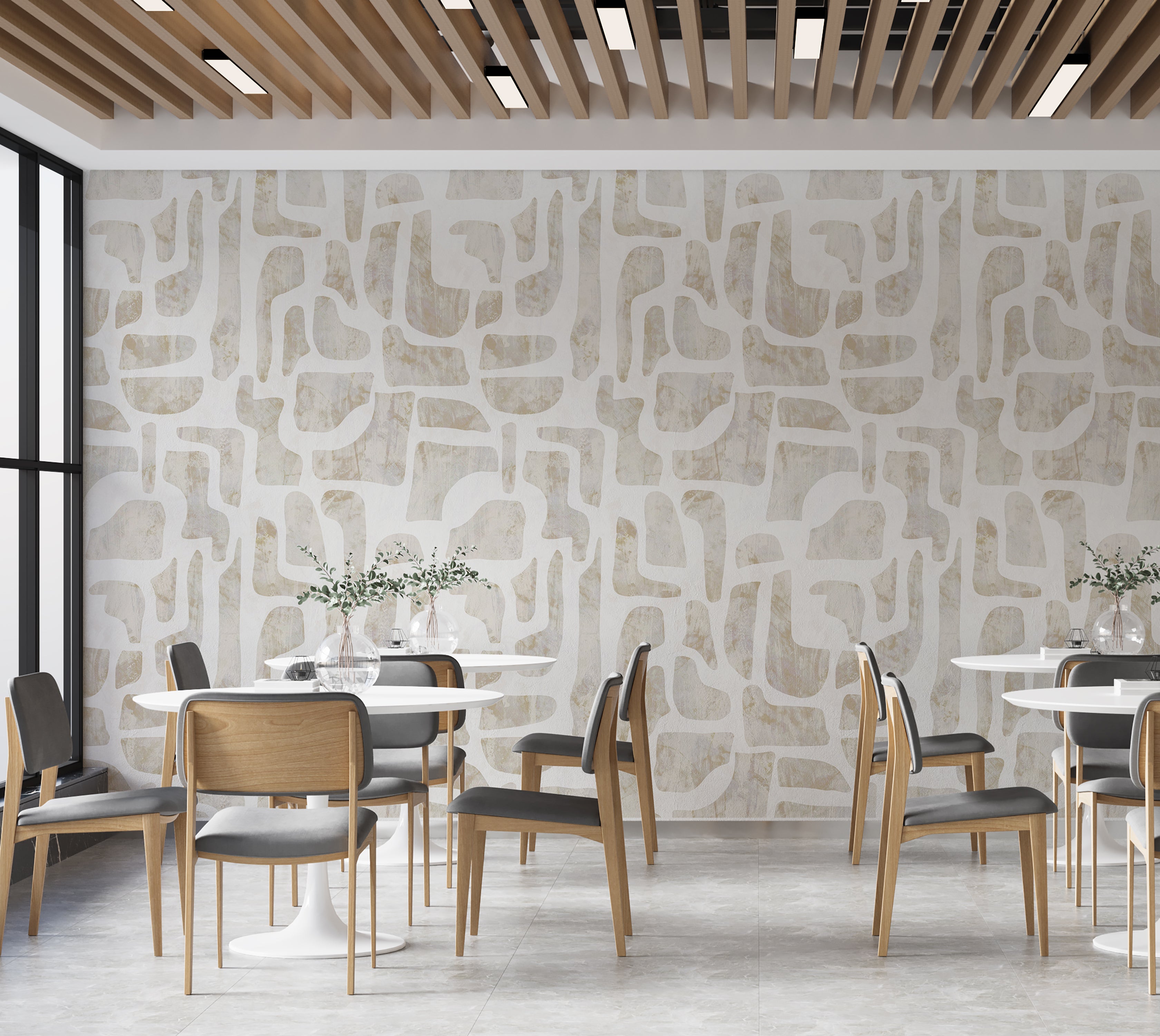 Premium Wallpaper Wall Mural - Soft Stone Abstract Pattern