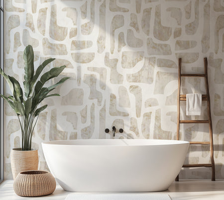 Premium Wallpaper Wall Mural - Soft Stone Abstract Pattern