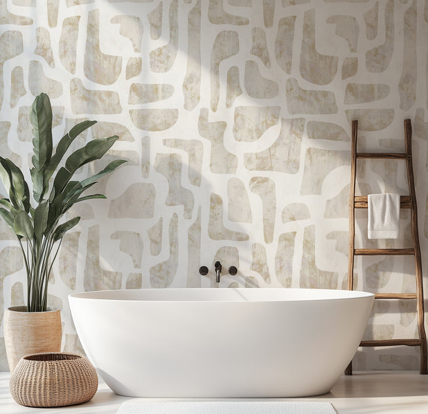Premium Wallpaper Wall Mural - Soft Stone Abstract Pattern