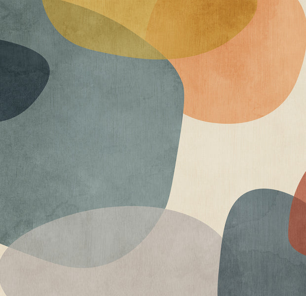 Premium Wallpaper Wall Mural - Contemporary Organic Shapes