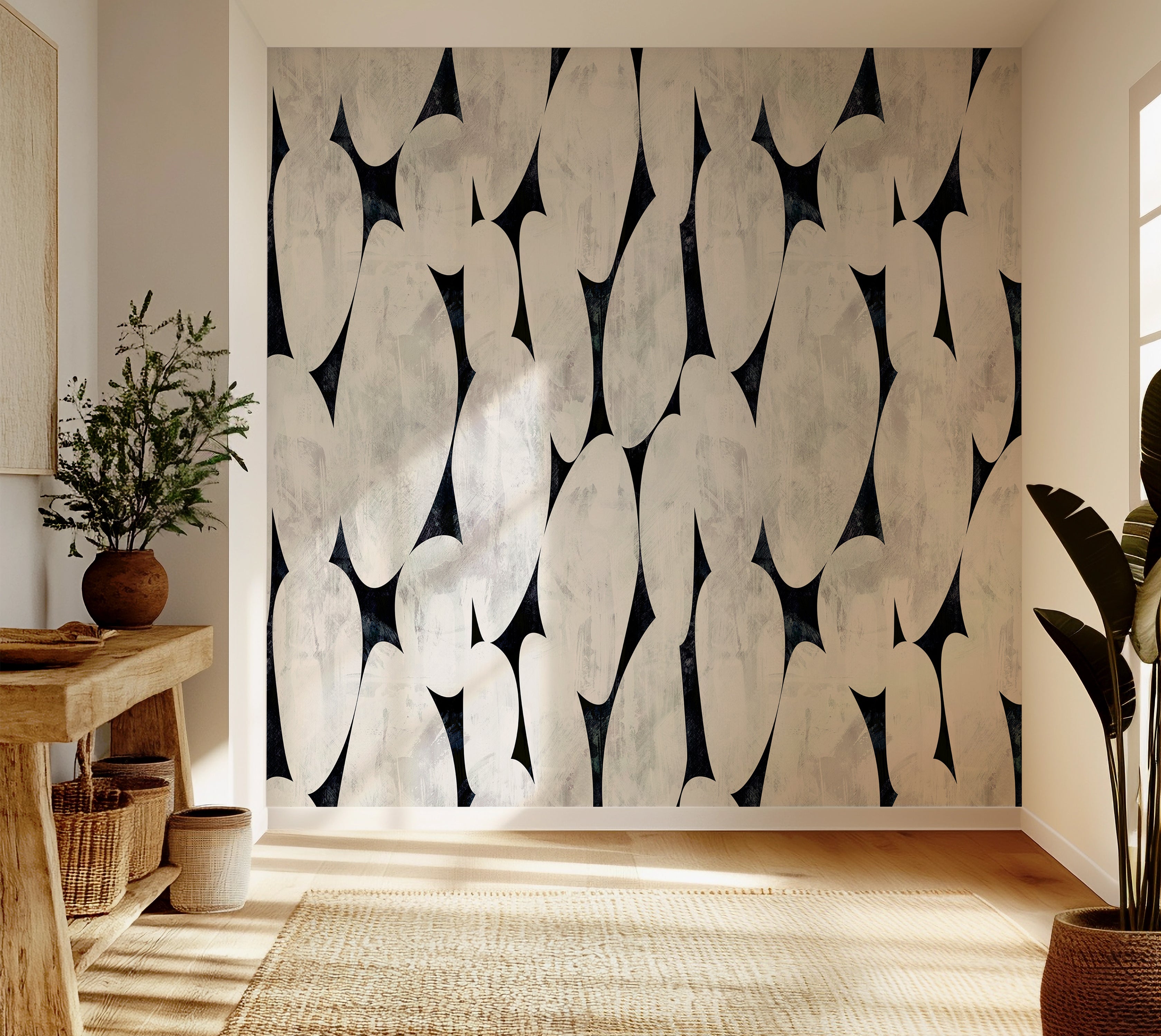 Premium Wallpaper Wall Mural - Organic Pebble Shapes