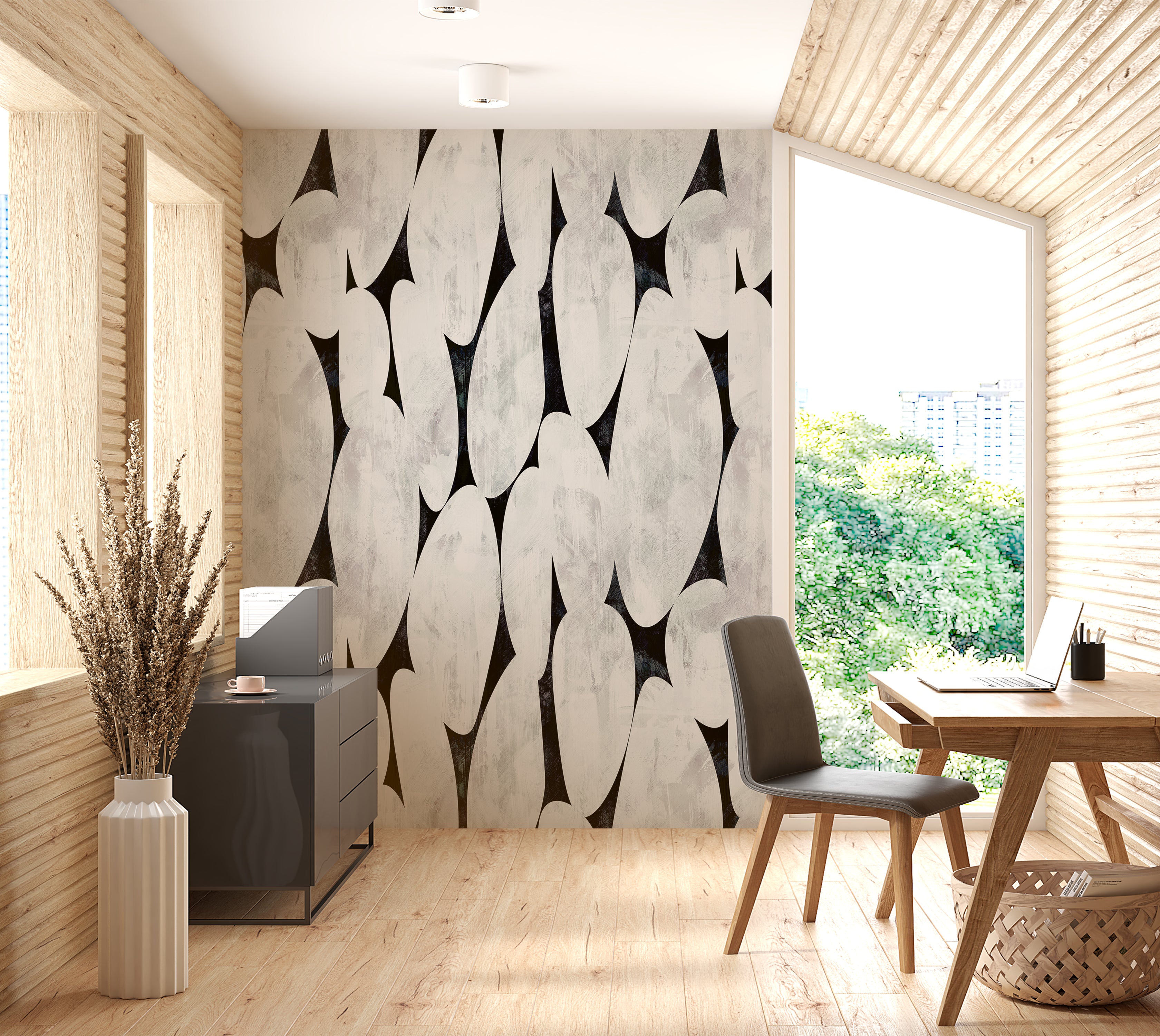 Premium Wallpaper Wall Mural - Organic Pebble Shapes