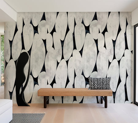 Premium Wallpaper Wall Mural - Organic Pebble Shapes