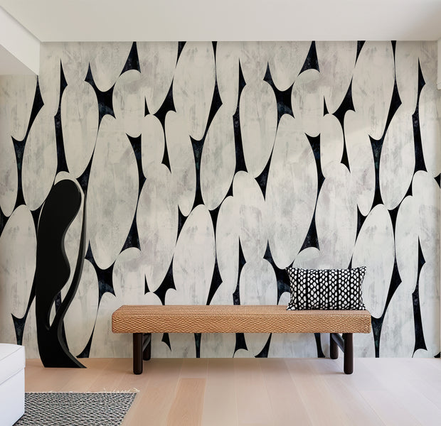 Premium Wallpaper Wall Mural - Organic Pebble Shapes