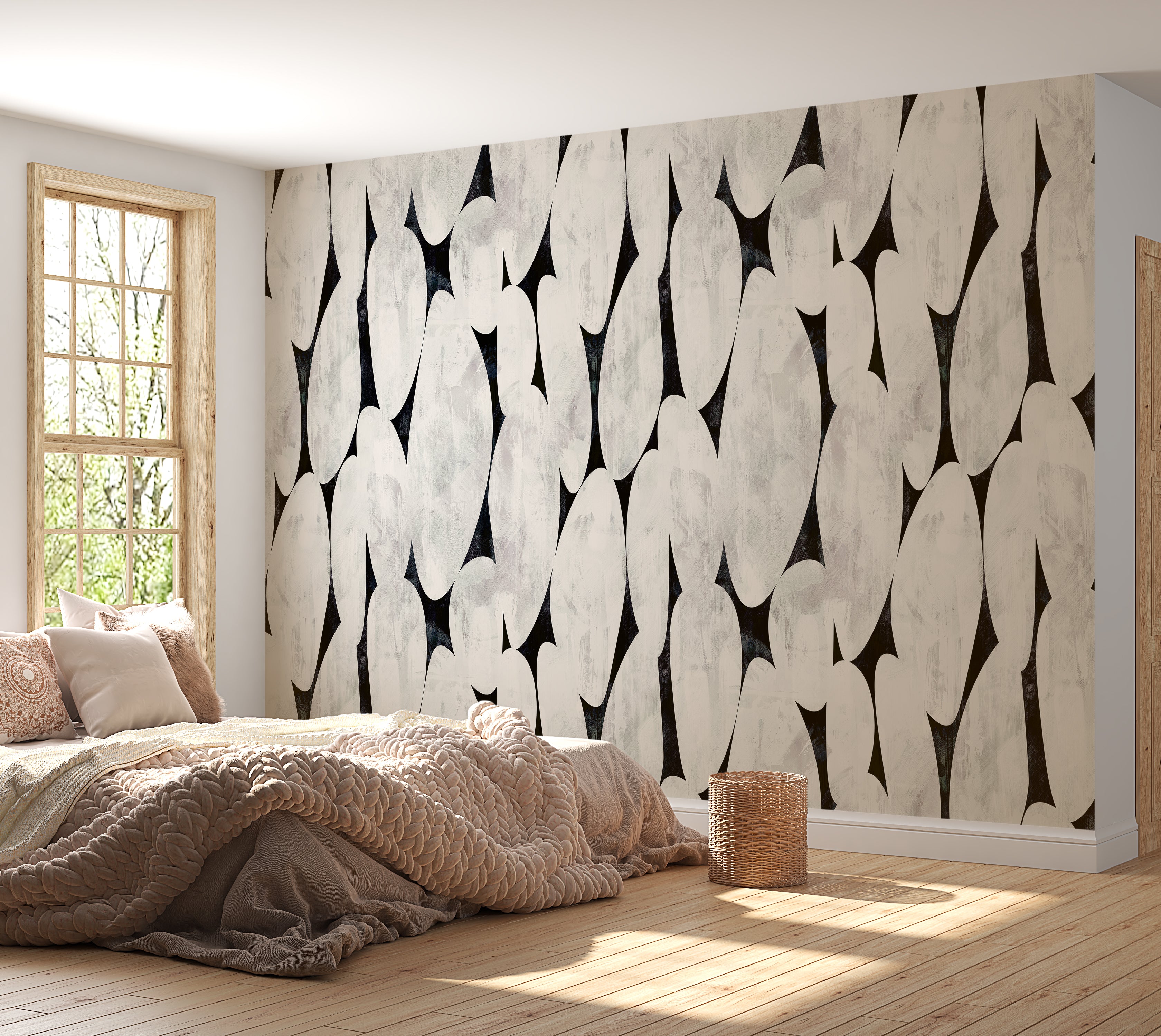 Premium Wallpaper Wall Mural - Organic Pebble Shapes