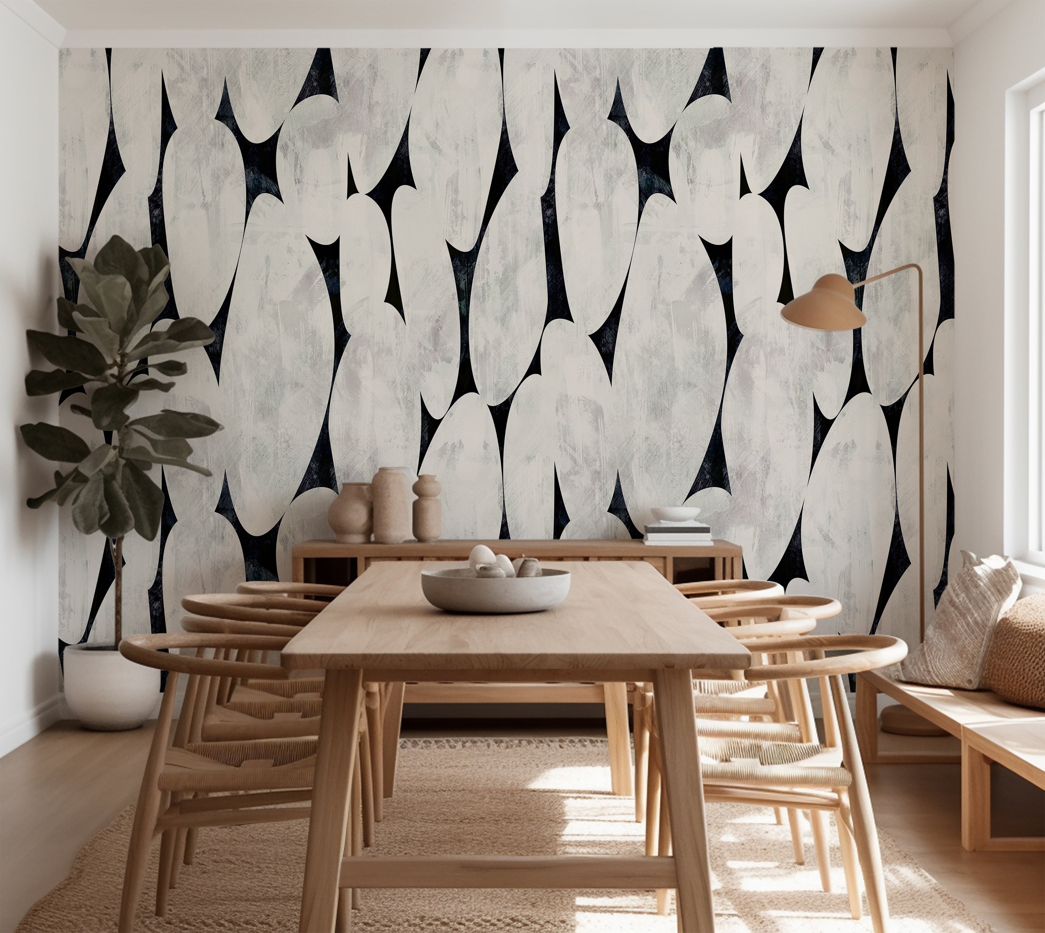 Premium Wallpaper Wall Mural - Organic Pebble Shapes