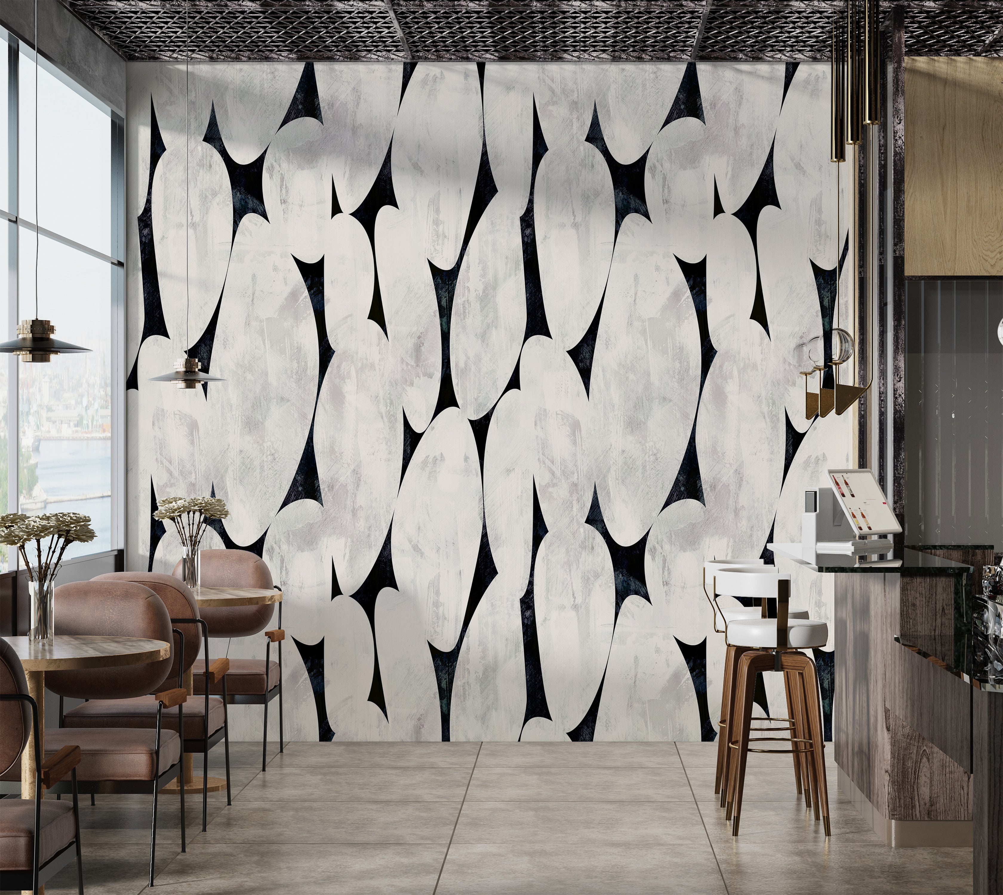 Premium Wallpaper Wall Mural - Organic Pebble Shapes