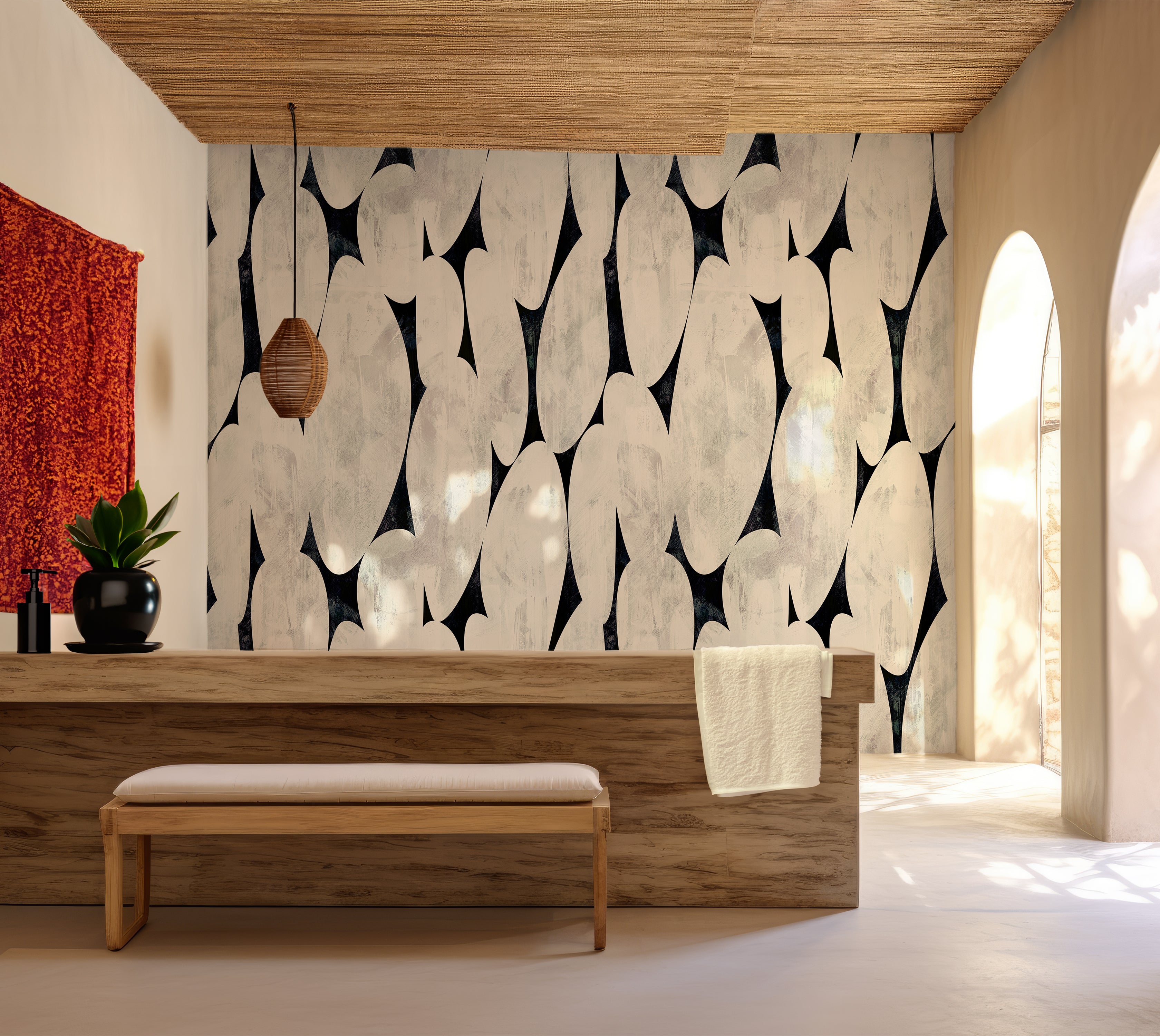 Premium Wallpaper Wall Mural - Organic Pebble Shapes
