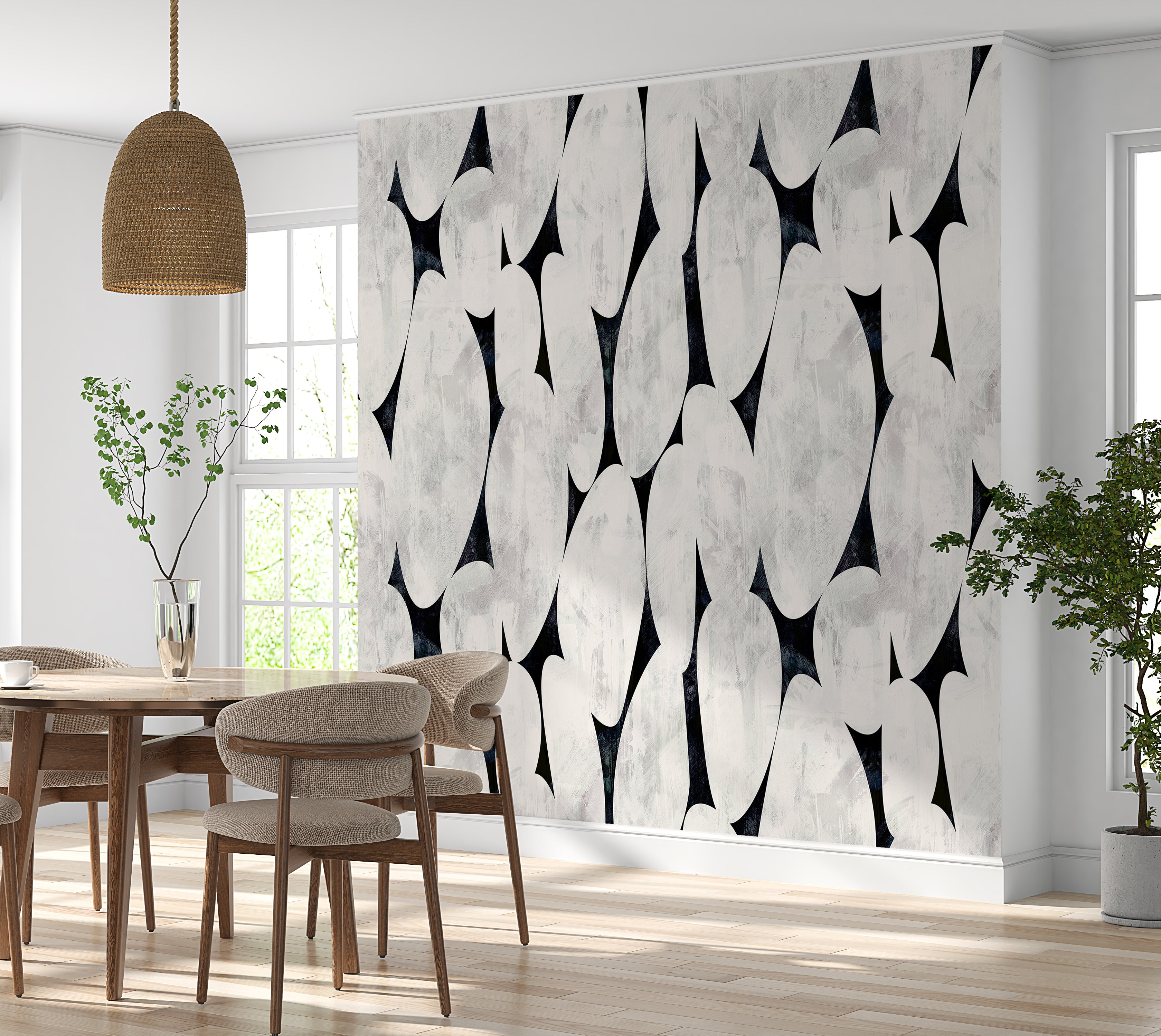 Premium Wallpaper Wall Mural - Organic Pebble Shapes