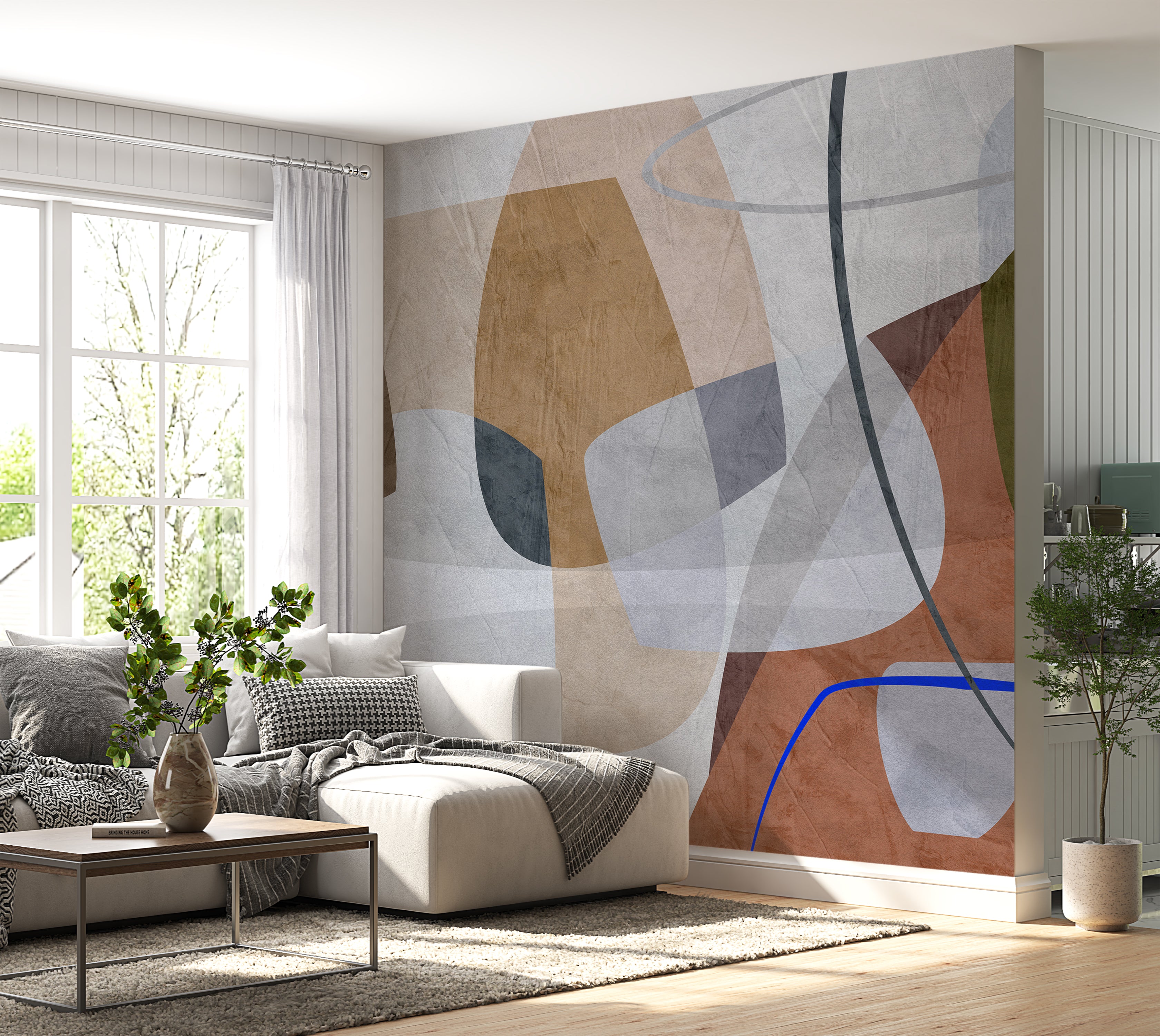 Premium Wallpaper Wall Mural - Abstract Rocky Composition