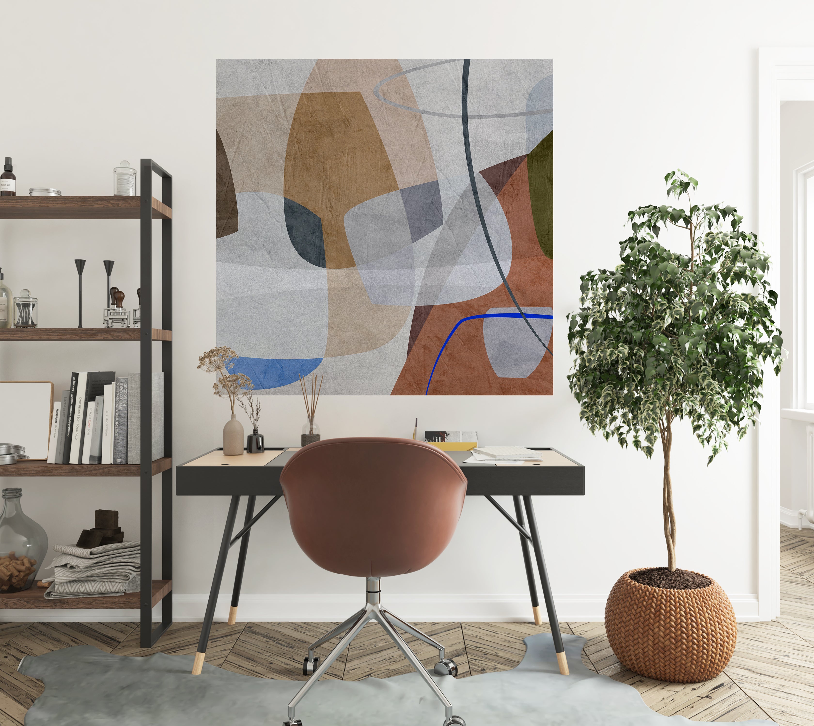 Premium Wallpaper Wall Mural - Abstract Rocky Composition