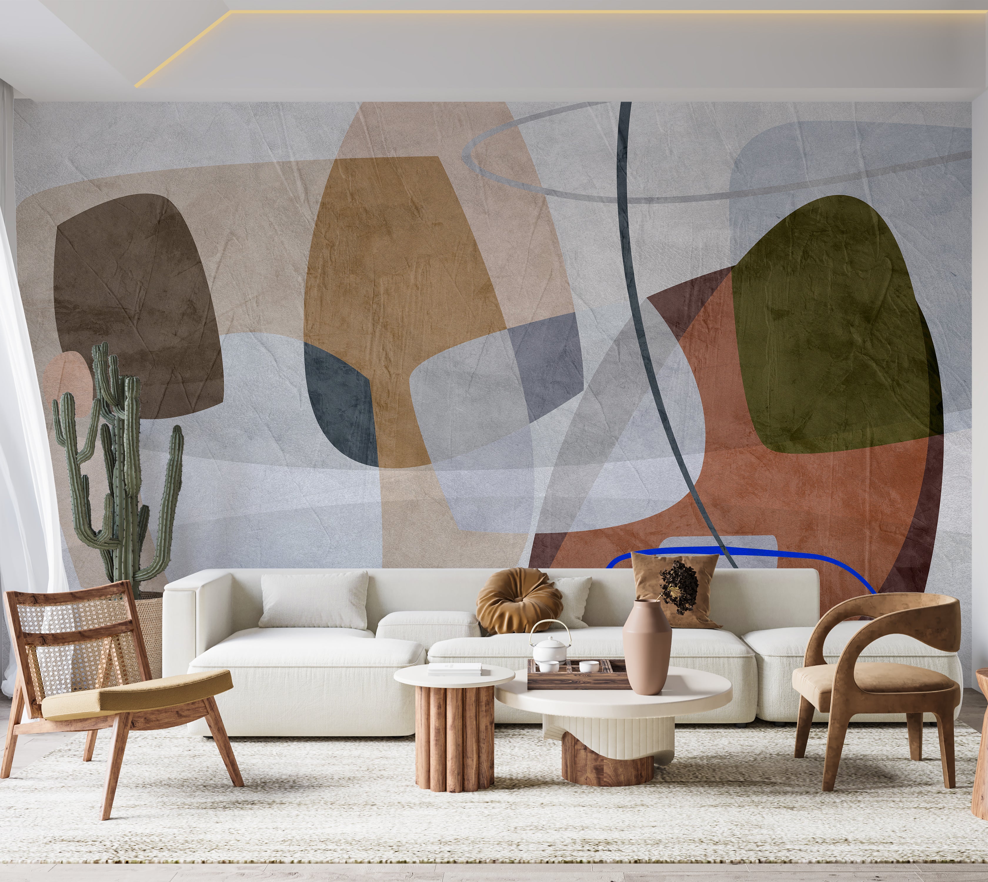 Premium Wallpaper Wall Mural - Abstract Rocky Composition