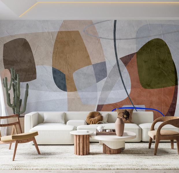 Premium Wallpaper Wall Mural - Abstract Rocky Composition