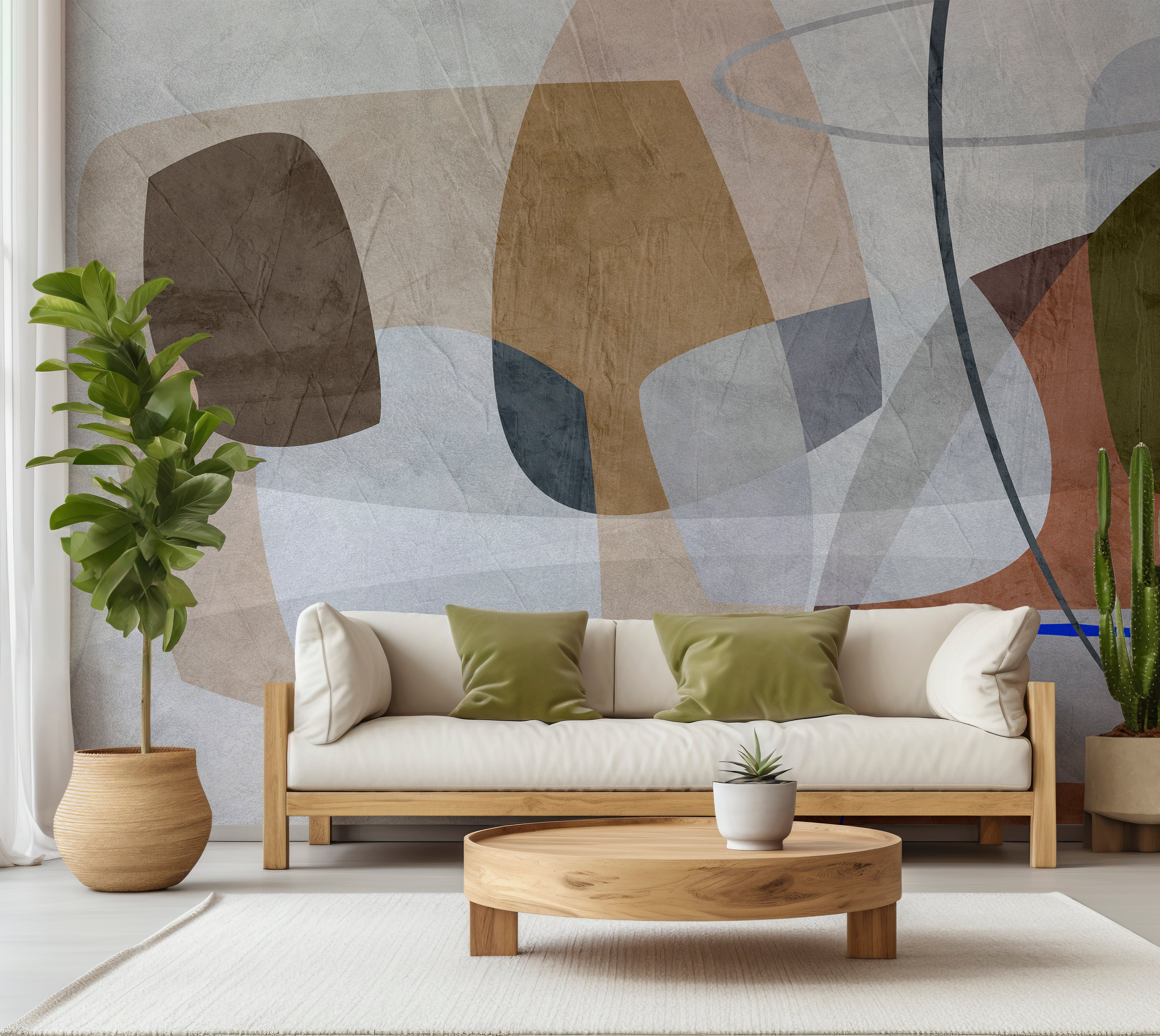 Premium Wallpaper Wall Mural - Abstract Rocky Composition