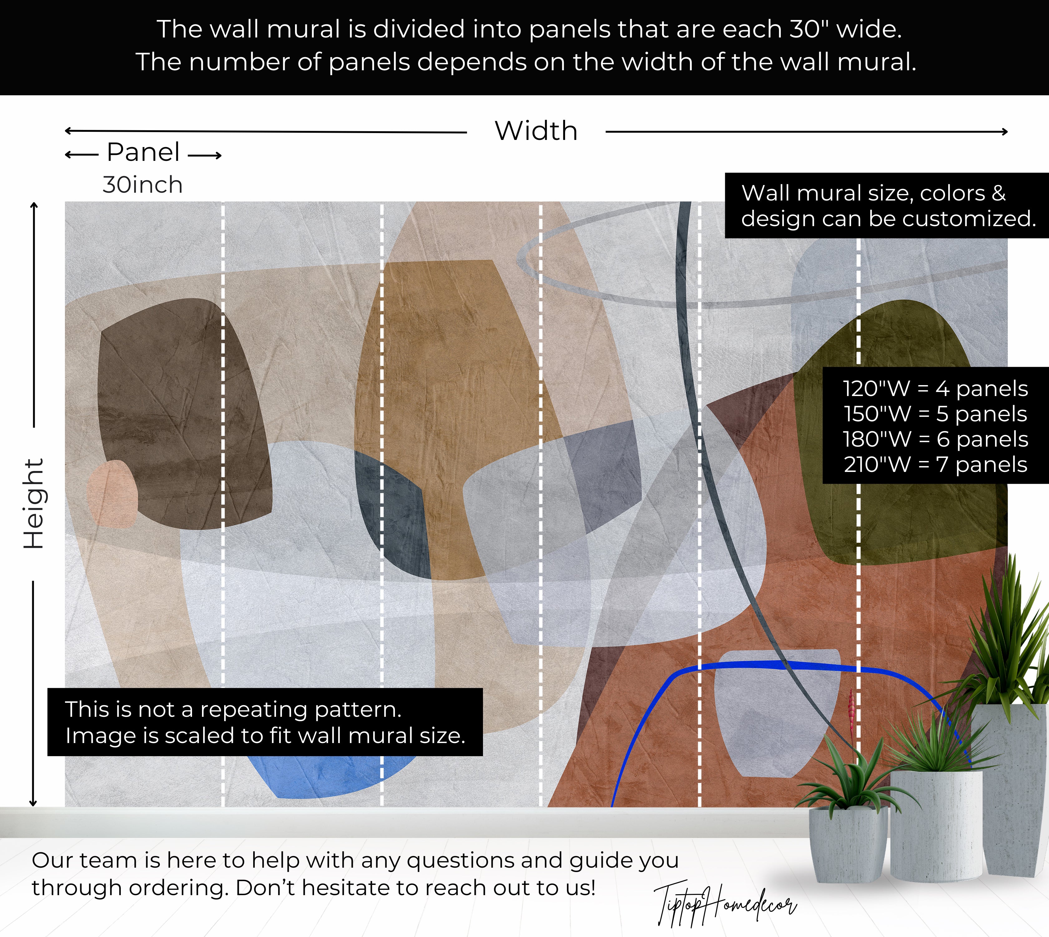 Premium Wallpaper Wall Mural - Abstract Rocky Composition