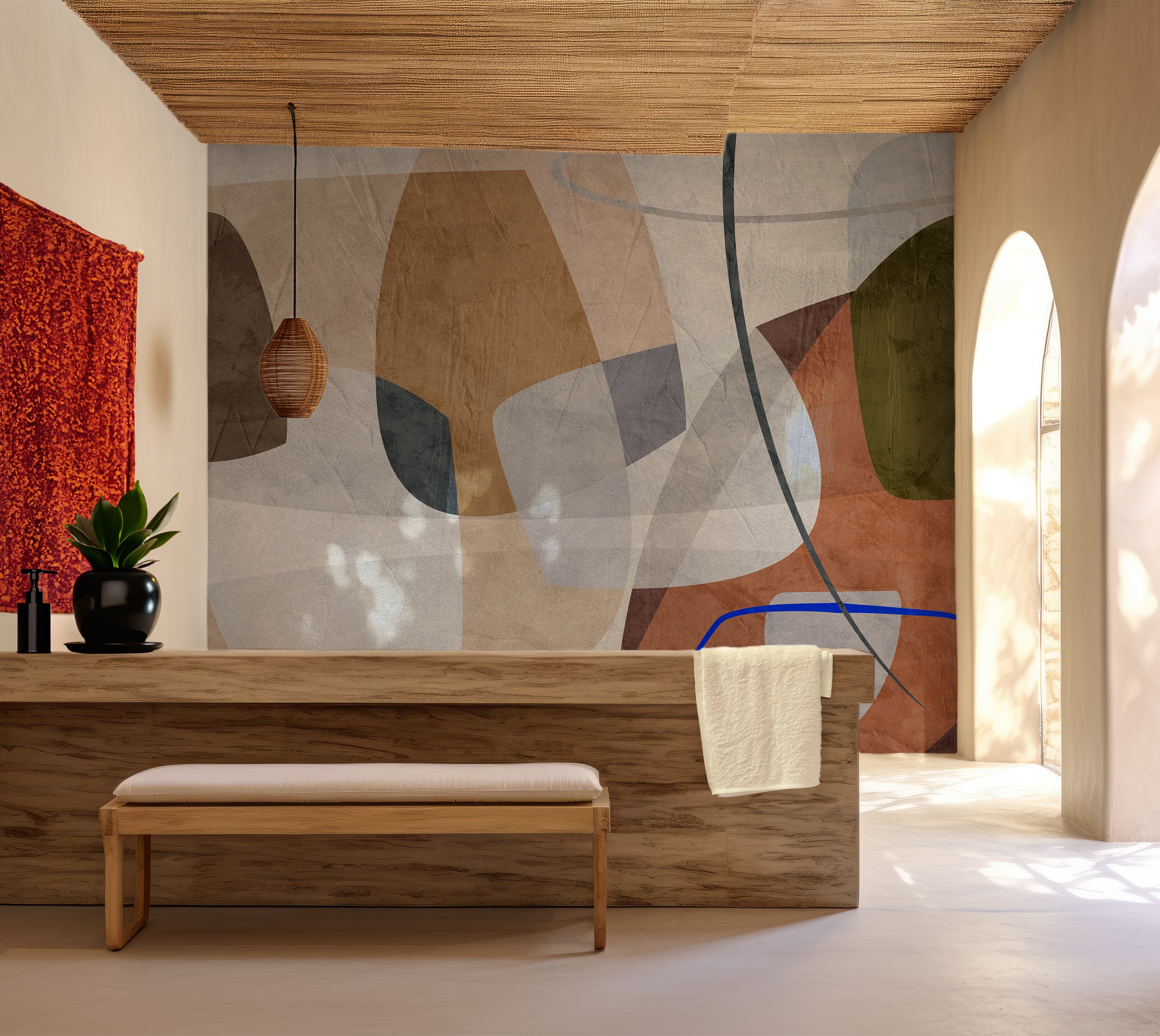 Premium Wallpaper Wall Mural - Abstract Rocky Composition