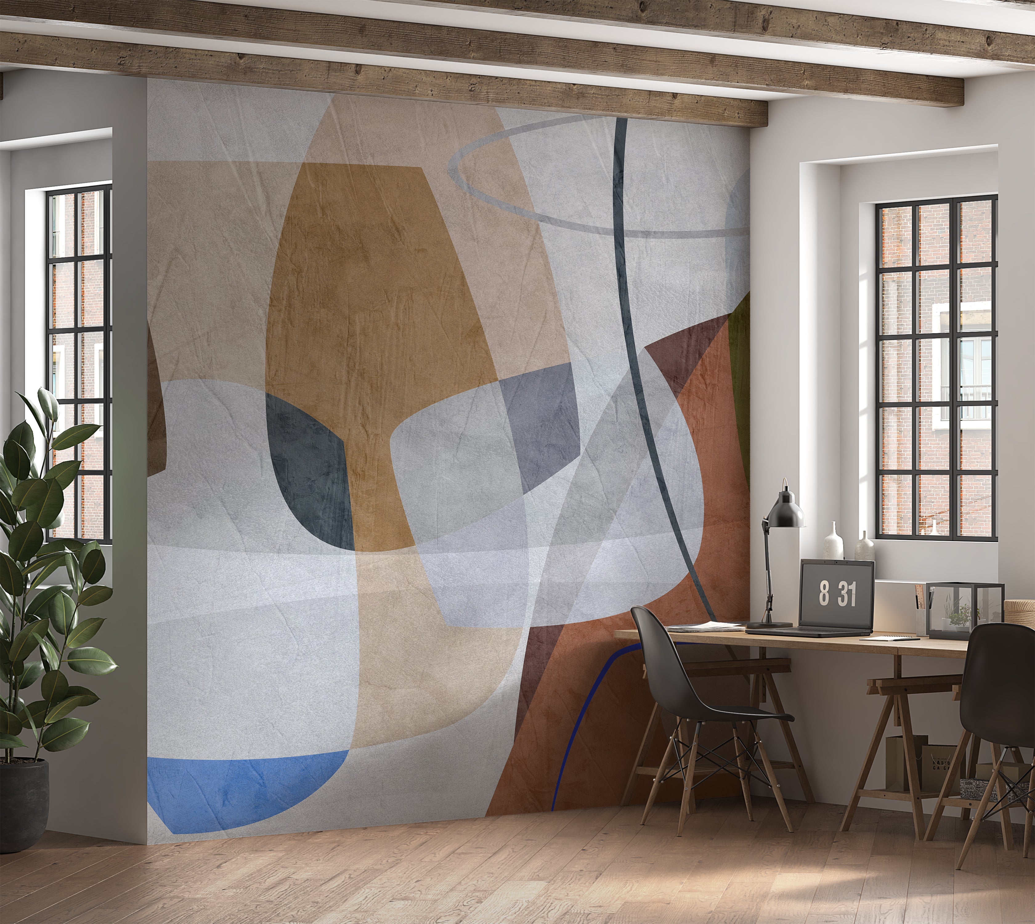 Premium Wallpaper Wall Mural - Abstract Rocky Composition