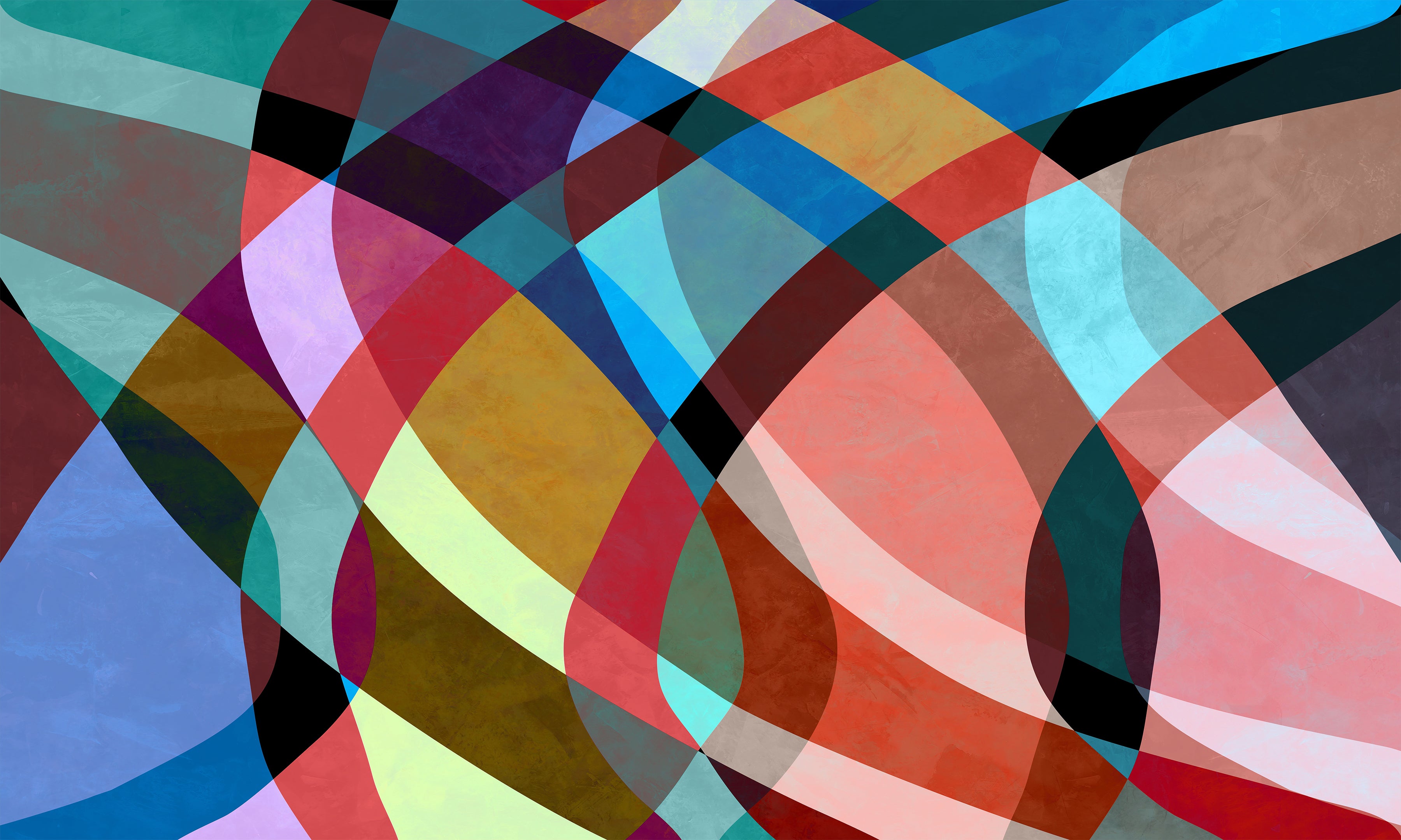 Premium Wallpaper Wall Mural - Contemporary Retro Art