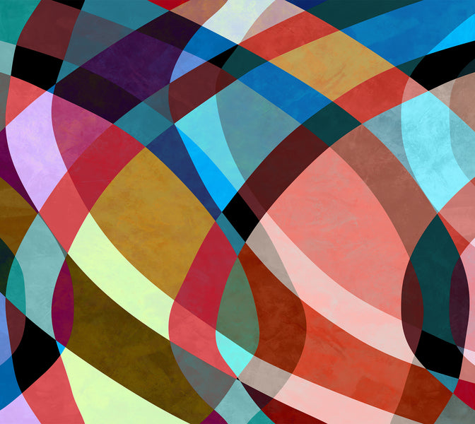 Premium Wallpaper Wall Mural - Contemporary Retro Art