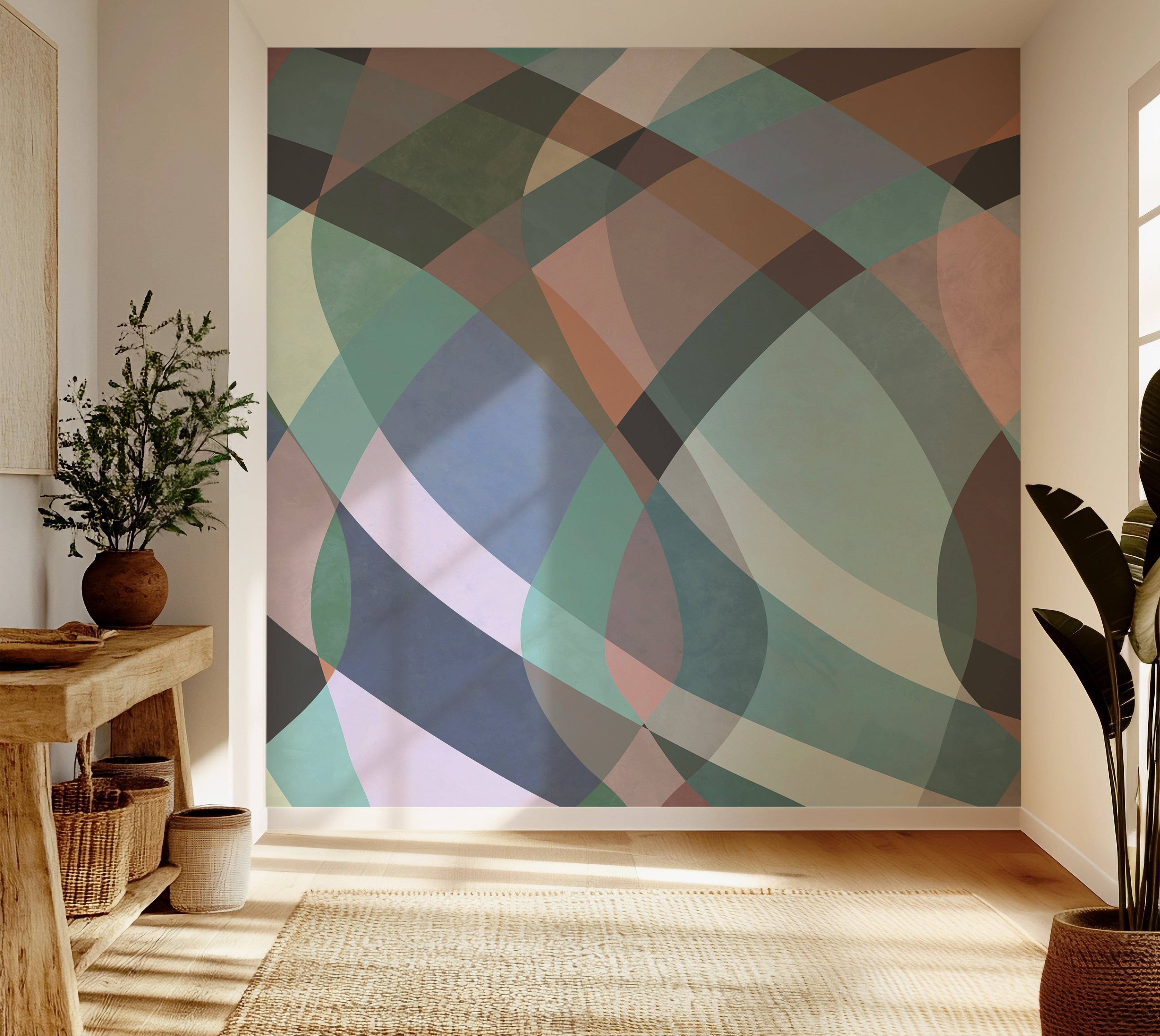 Premium Wallpaper Wall Mural - Abstract Pastel Watercolor Art -