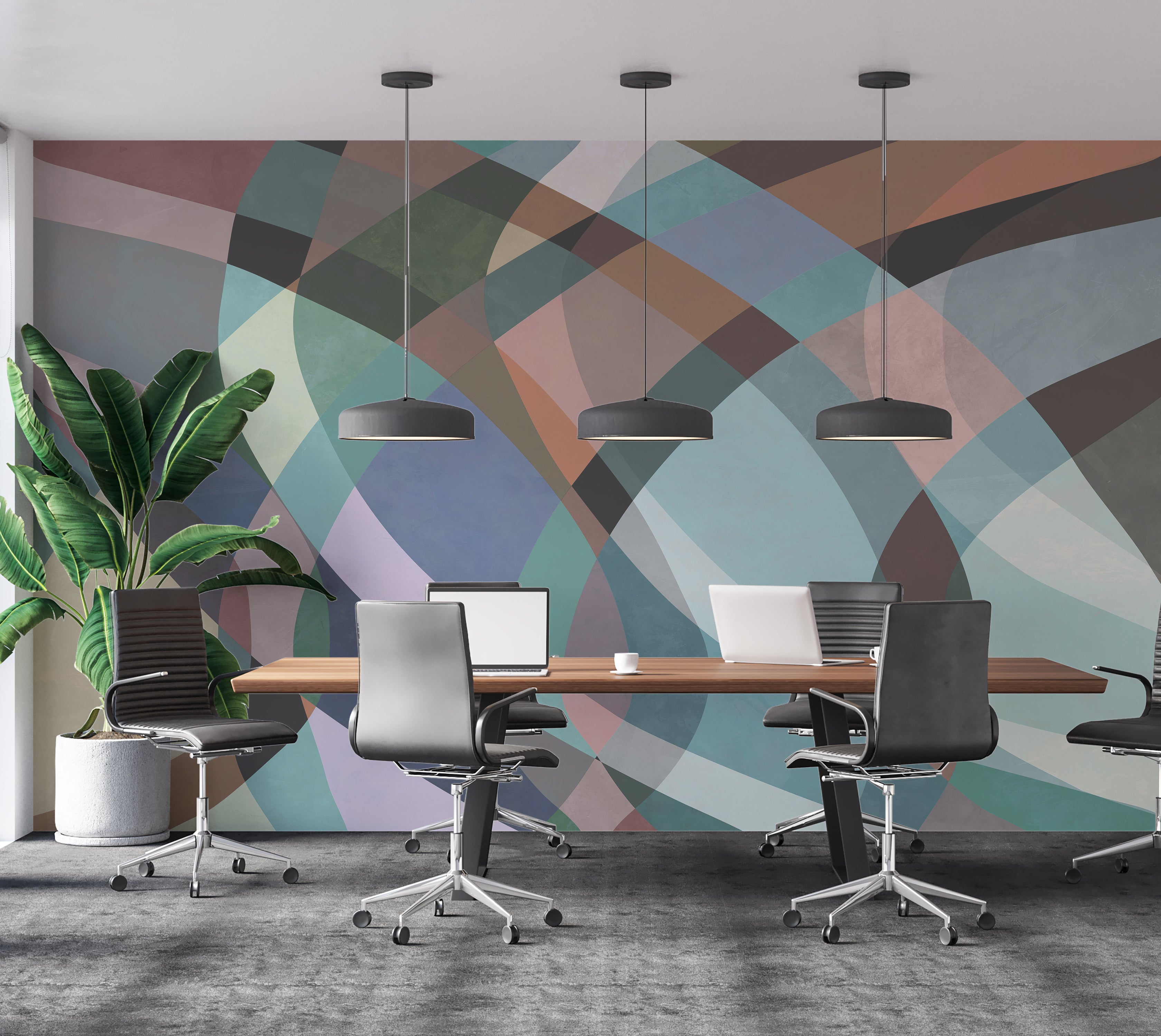 Premium Wallpaper Wall Mural - Abstract Pastel Watercolor Art -