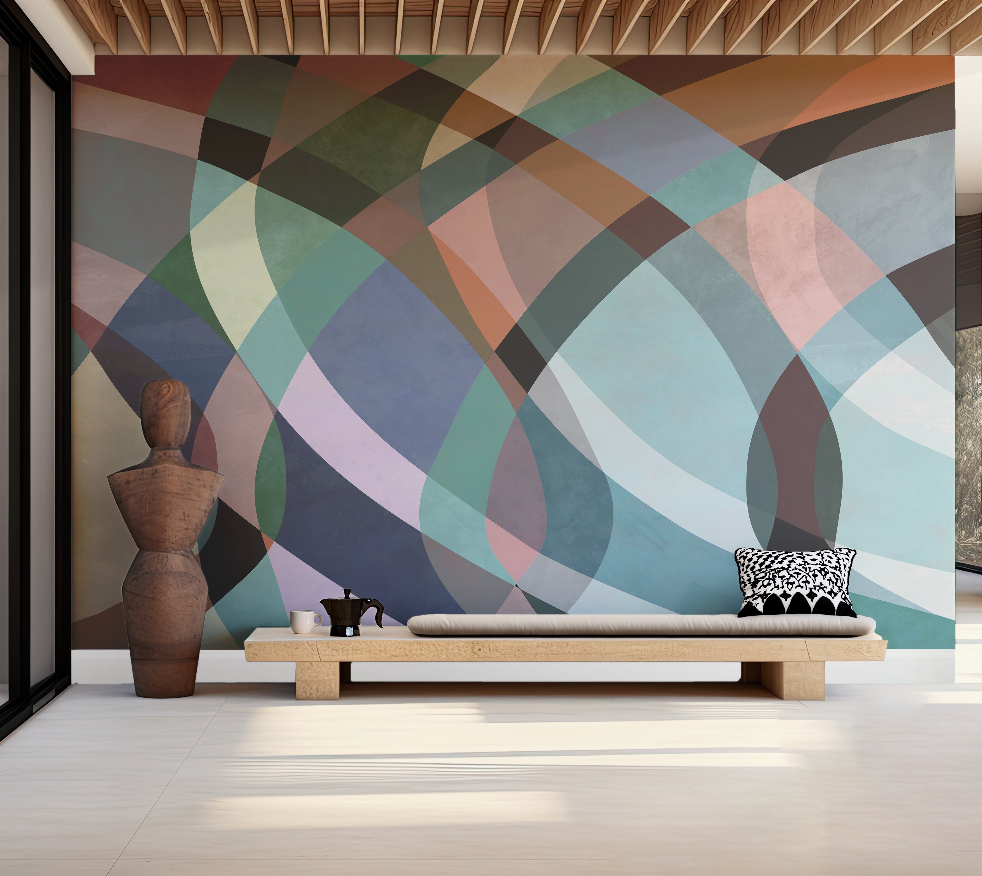 Premium Wallpaper Wall Mural - Abstract Pastel Watercolor Art -
