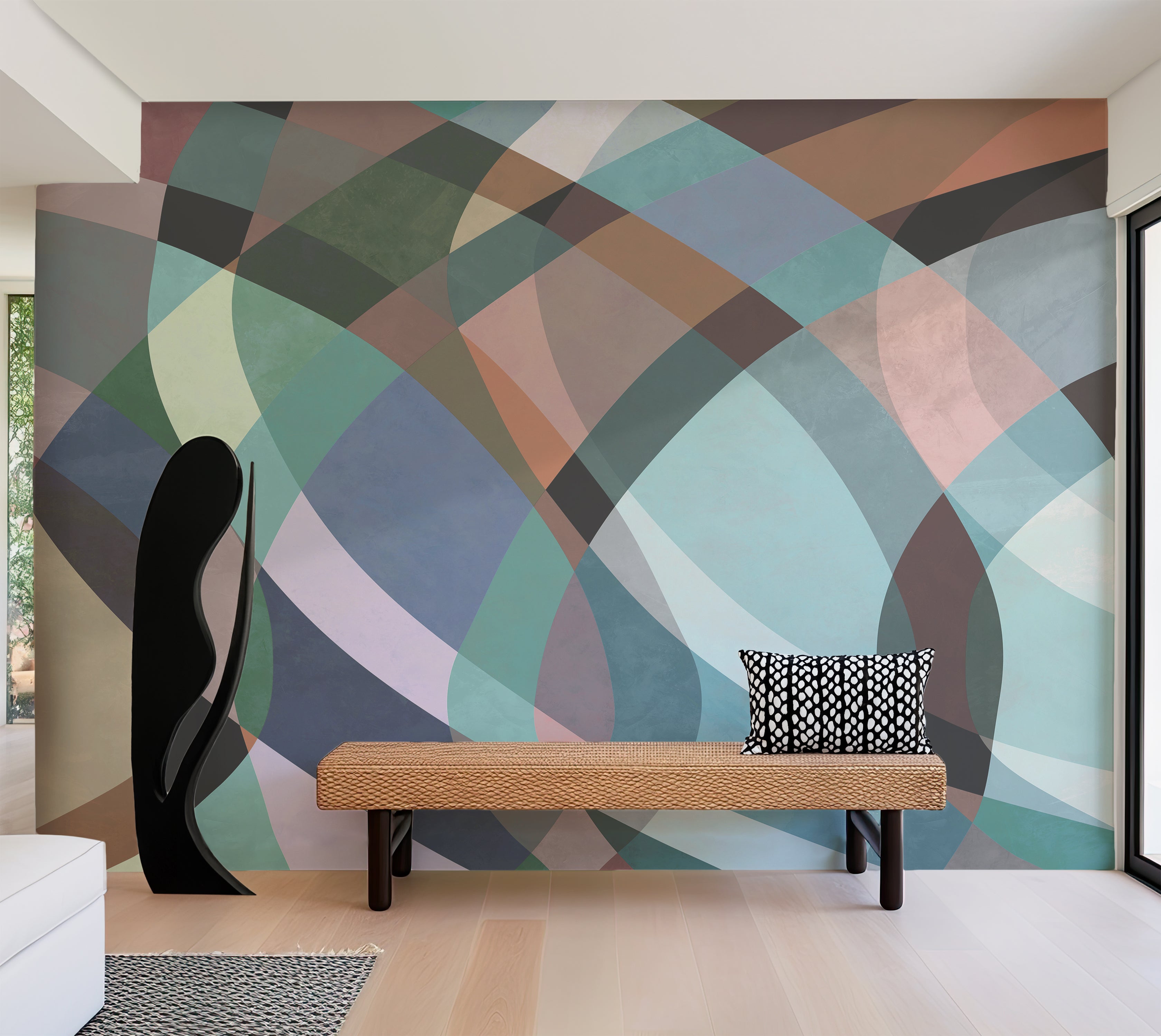 Premium Wallpaper Wall Mural - Abstract Pastel Watercolor Art -