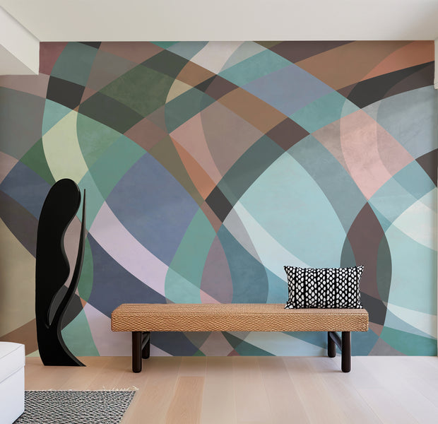 Premium Wallpaper Wall Mural - Abstract Pastel Watercolor Art -