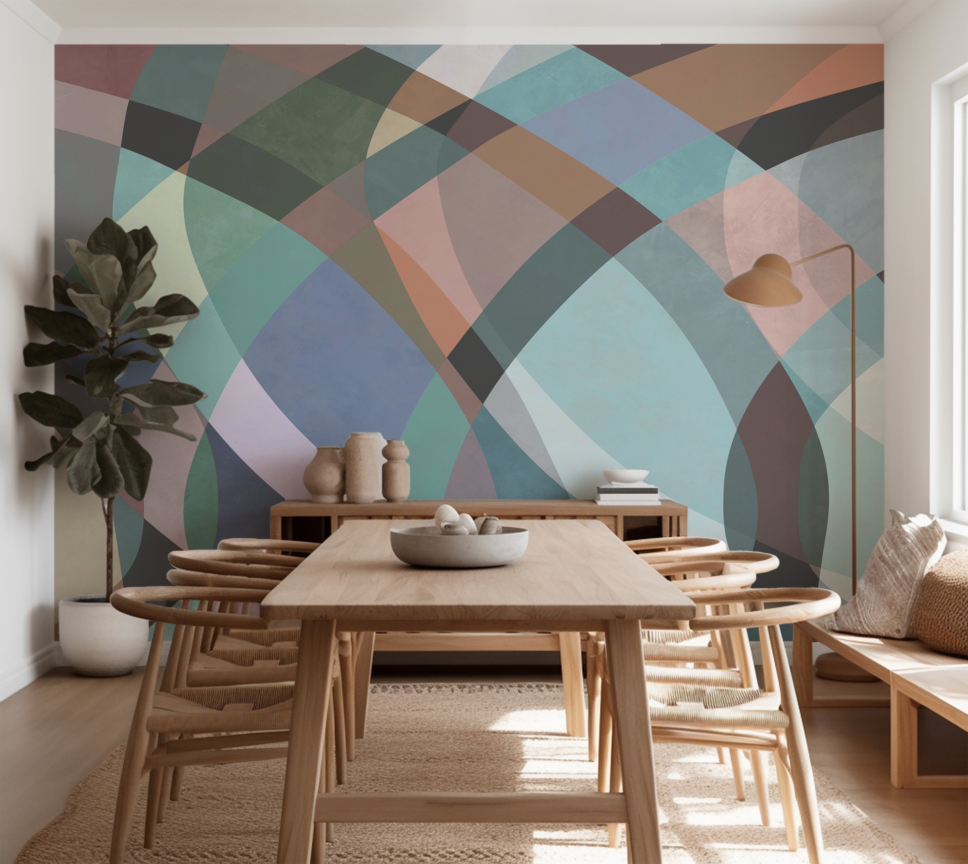 Premium Wallpaper Wall Mural - Abstract Pastel Watercolor Art -