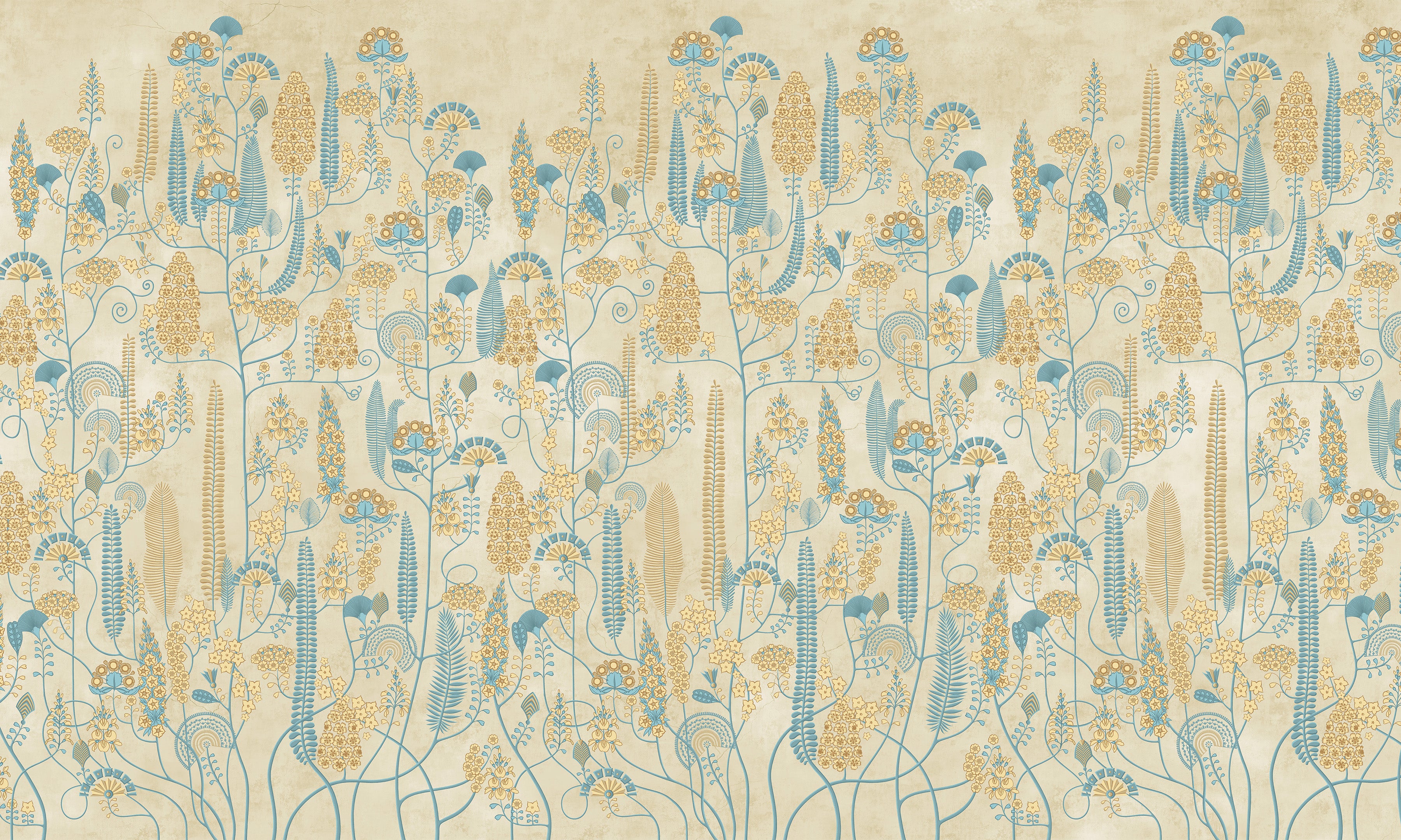 Premium Wallpaper Wall Mural - Antique Botanical Pattern
