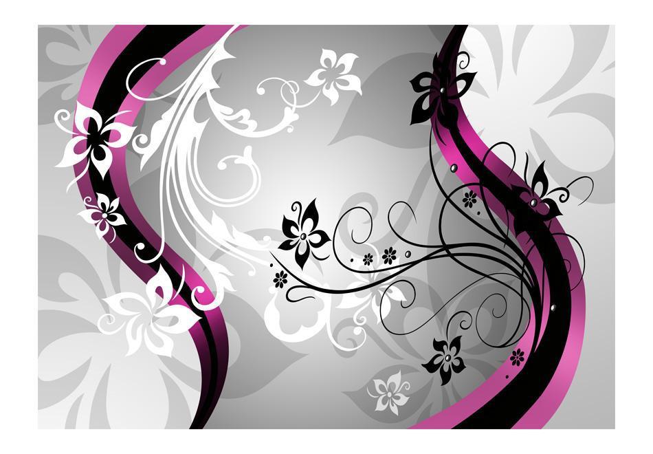 Wall mural - Art-flowers (pink)