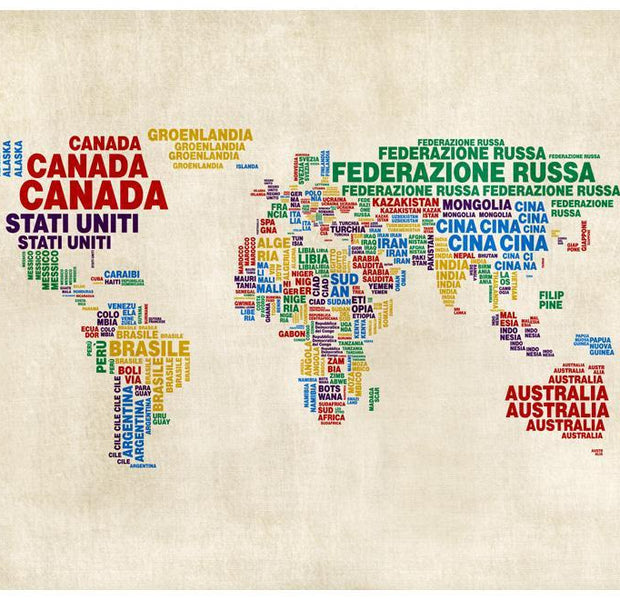 Wall mural - map (Italian)