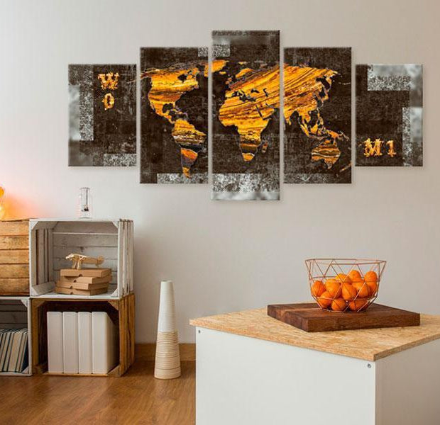 Canvas Print - Hidden Treasure (World Map)